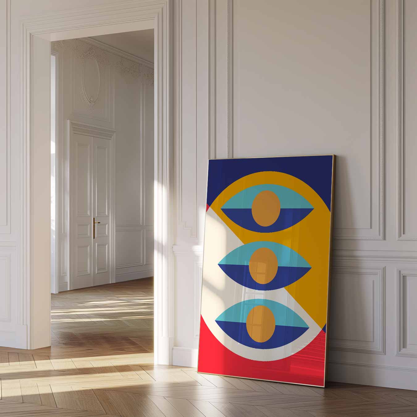 Moderne Abstracte Ogen Poster-WallArtistic