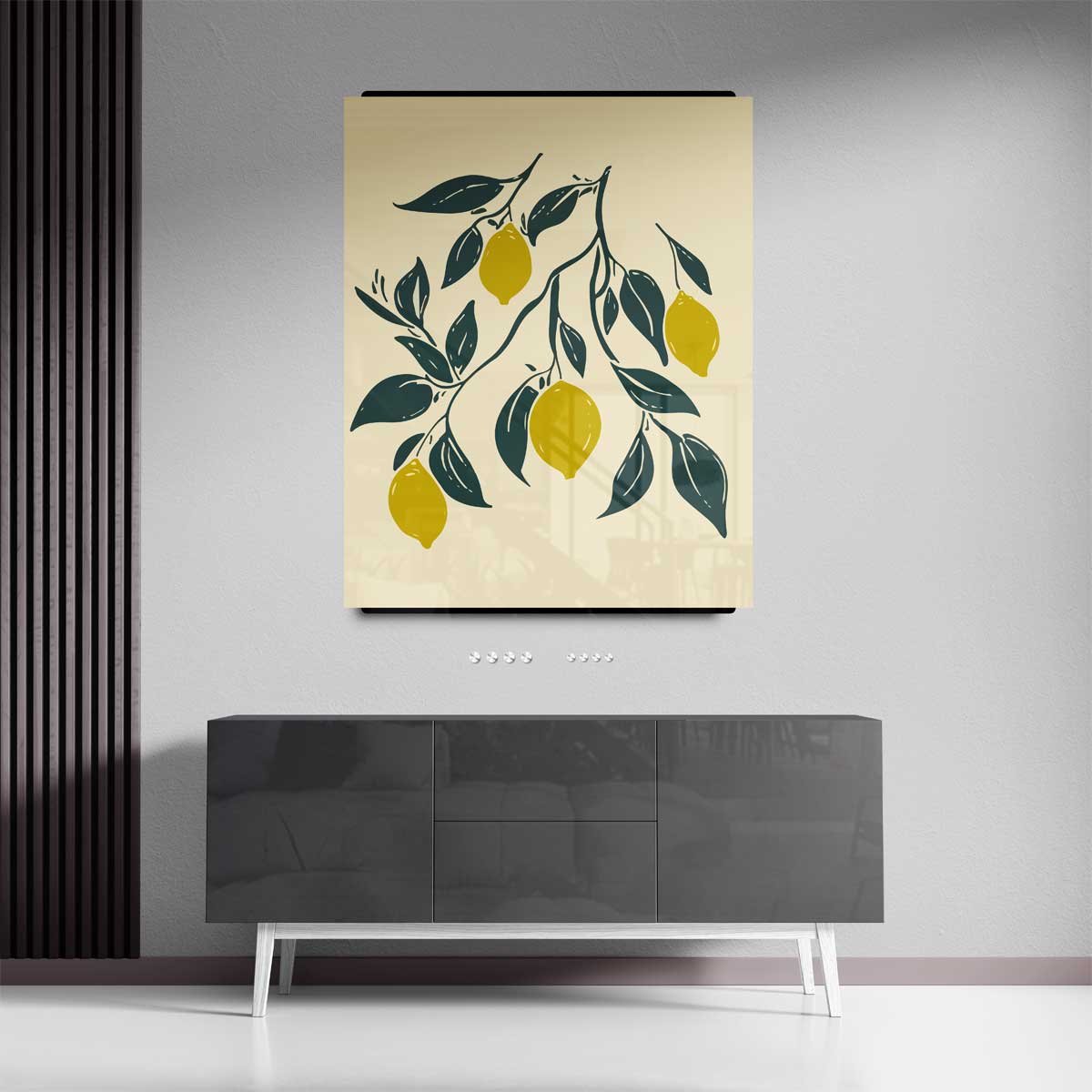 Citroenboom Sierlijke Wanddecoratie Kunstwerk-canvas-dibond-plexiglas-wanddecoratie-WallArtistic