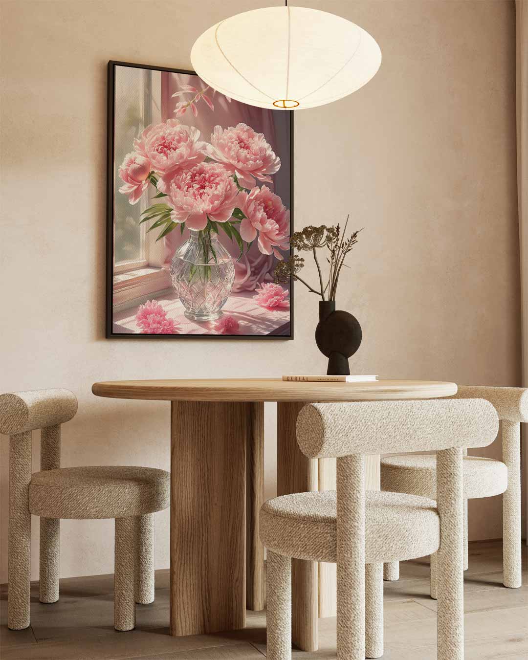 Bloemenpracht in het Raamlicht Kunstwerk-canvas-dibond-plexiglas-wanddecoratie-WallArtistic