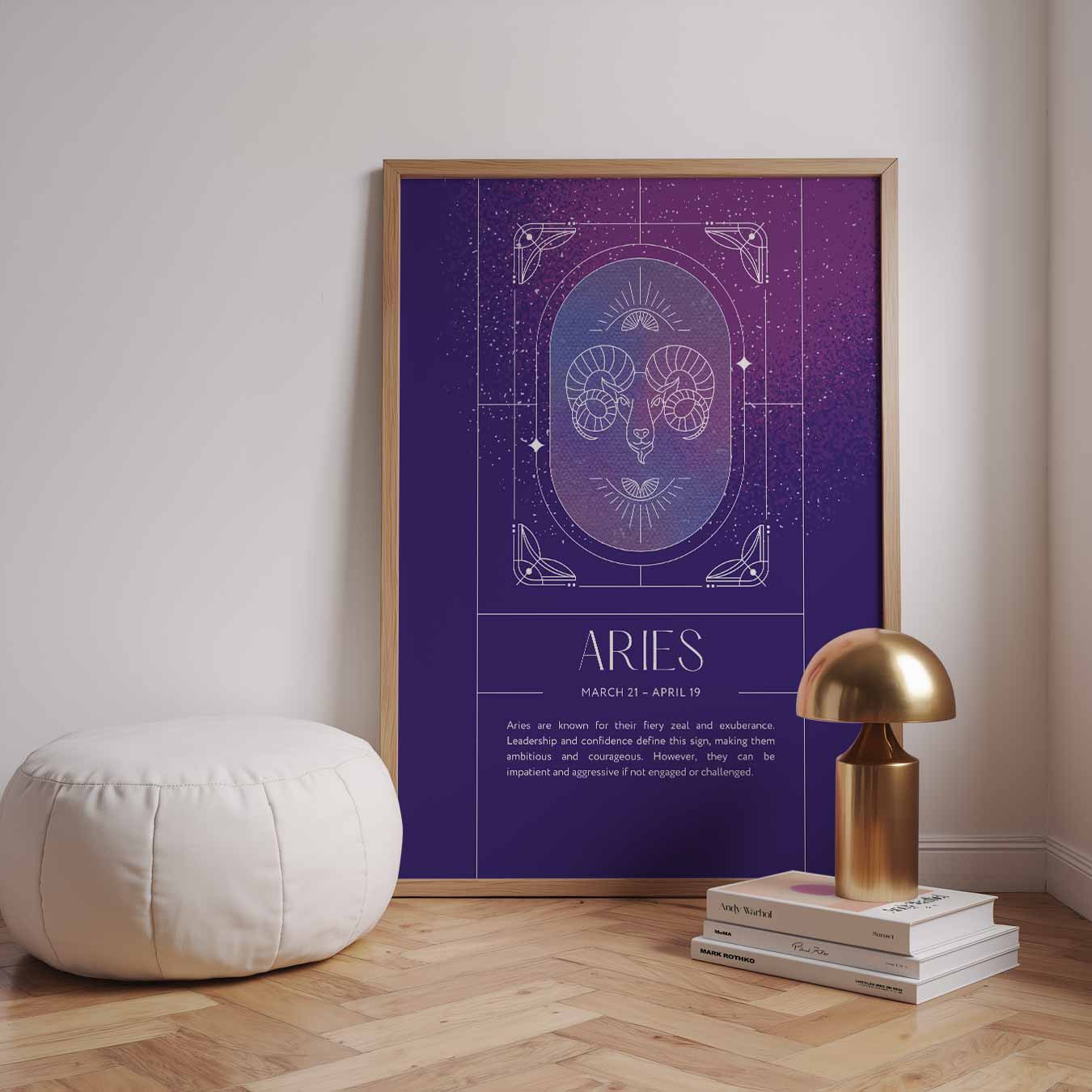 Aries Zodiac Poster-WallArtistic