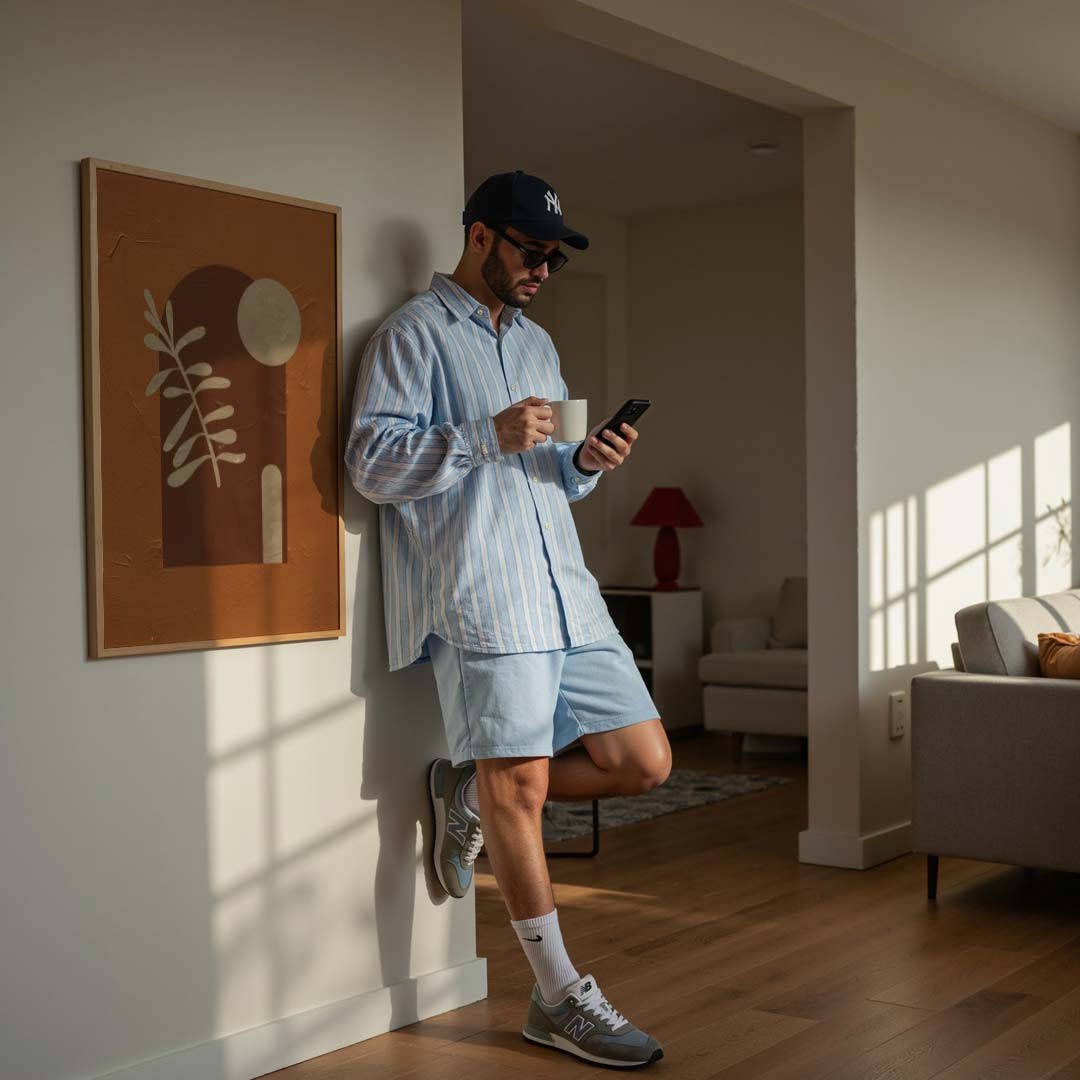 Abstracte Aardetinten Poster-WallArtistic