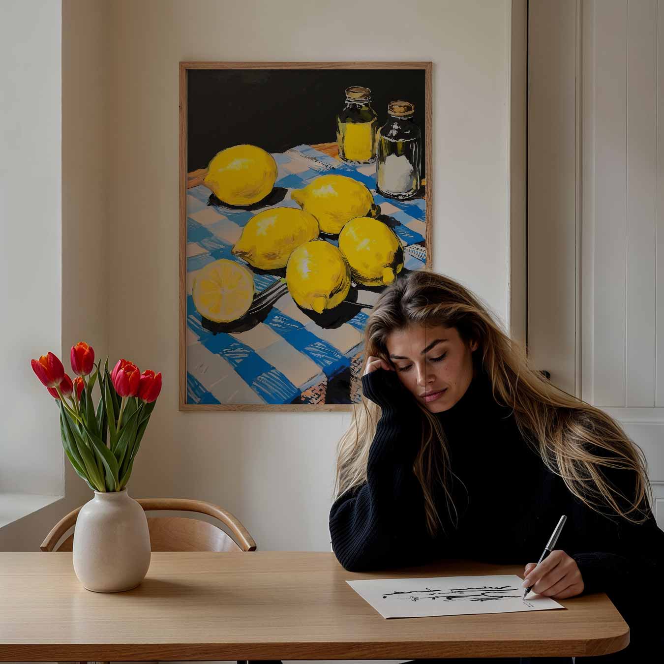 Citroenen en kleurenpracht poster-WallArtistic