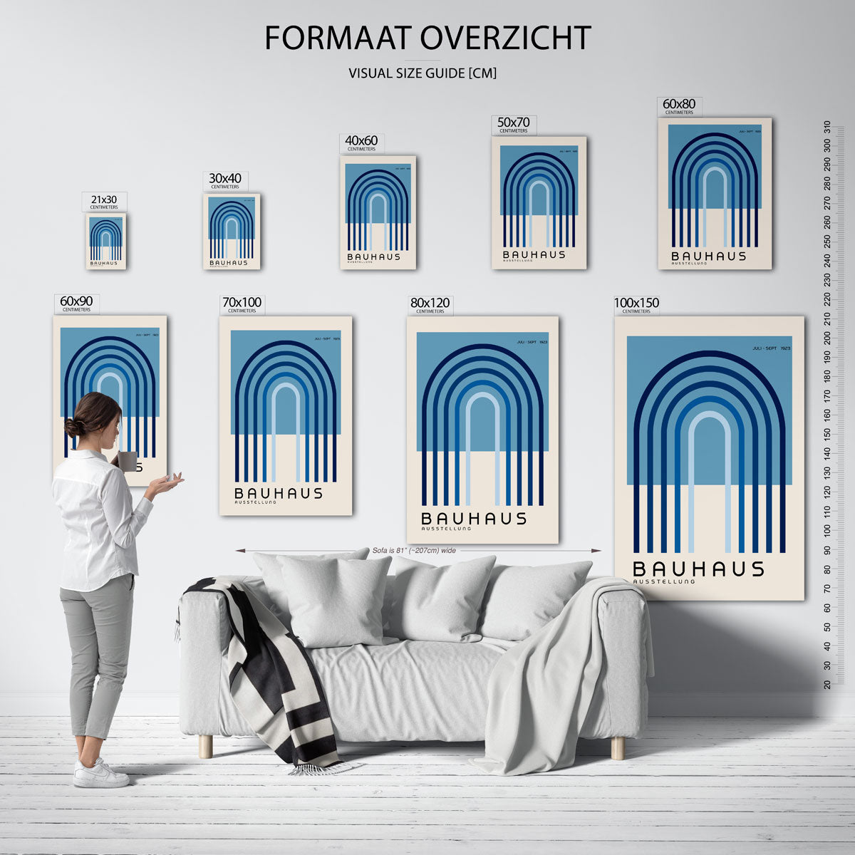 Lijnen en bogen Poster