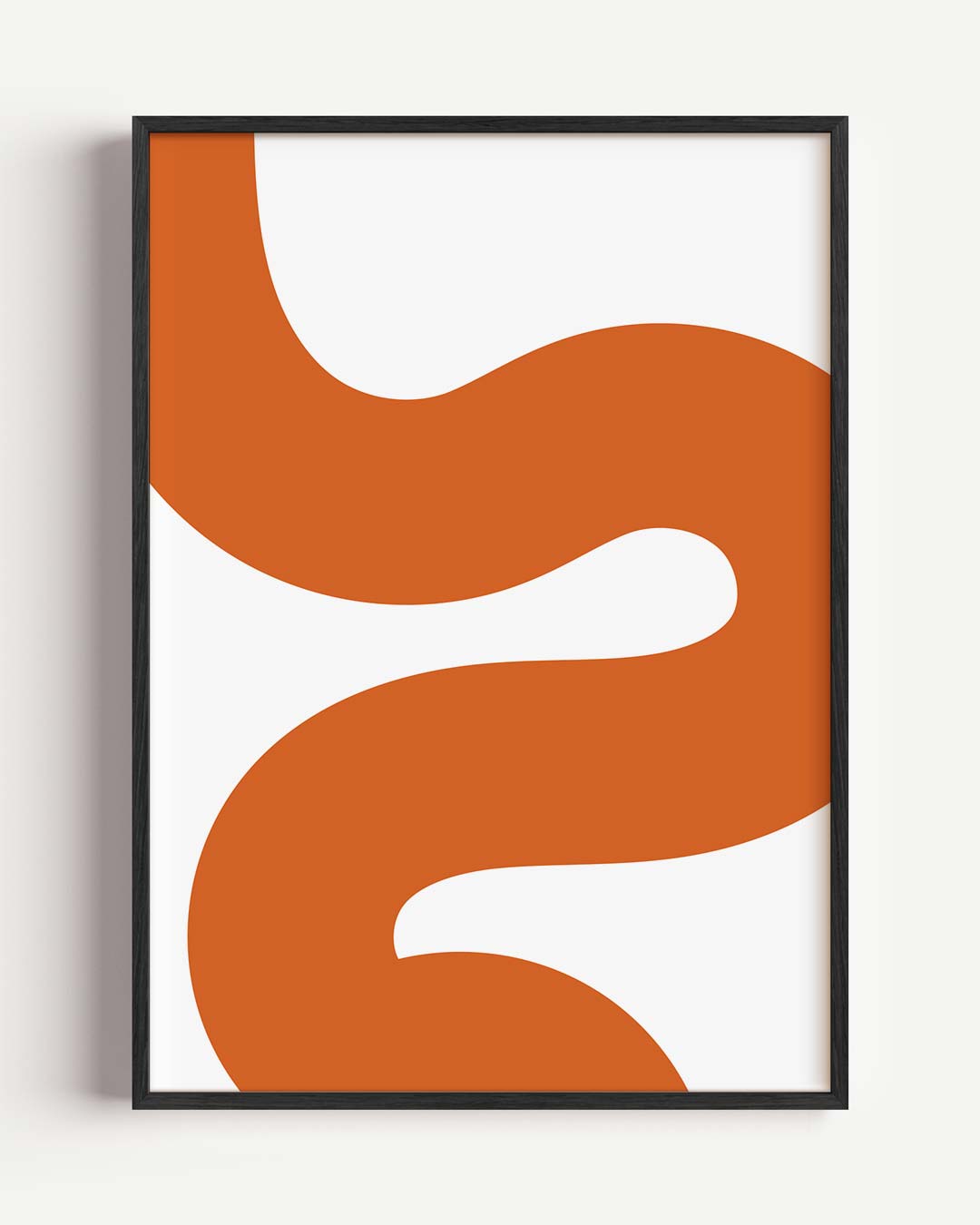 Oranje Golven Kunstposter-WallArtistic