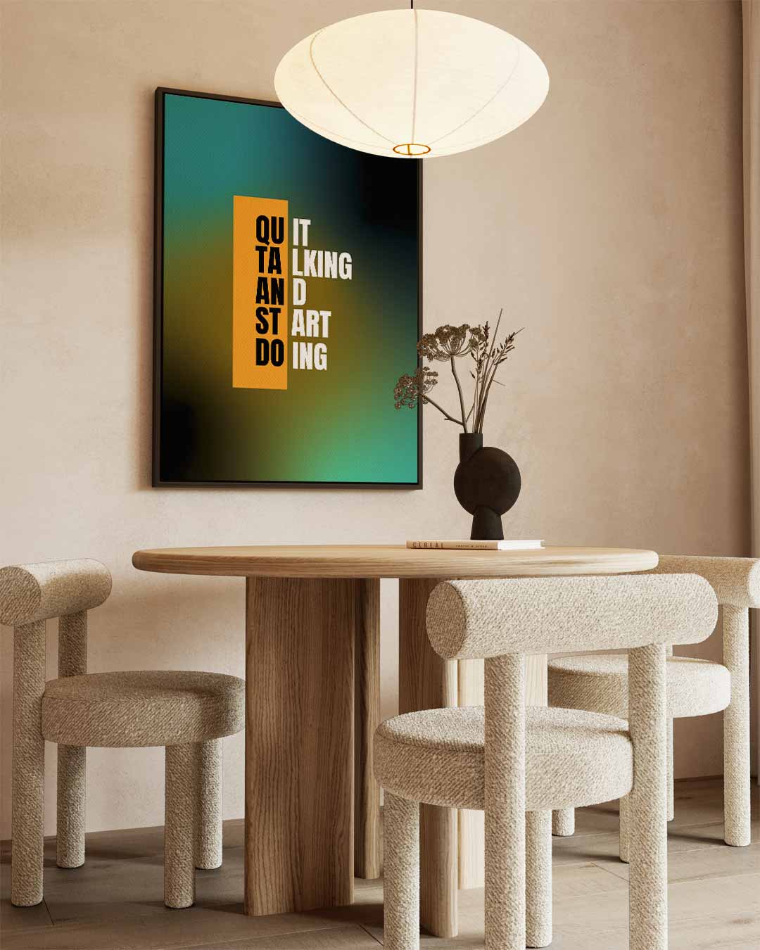 Inspirerende Typografie Poster Kunstwerk-canvas-dibond-plexiglas-wanddecoratie-WallArtistic