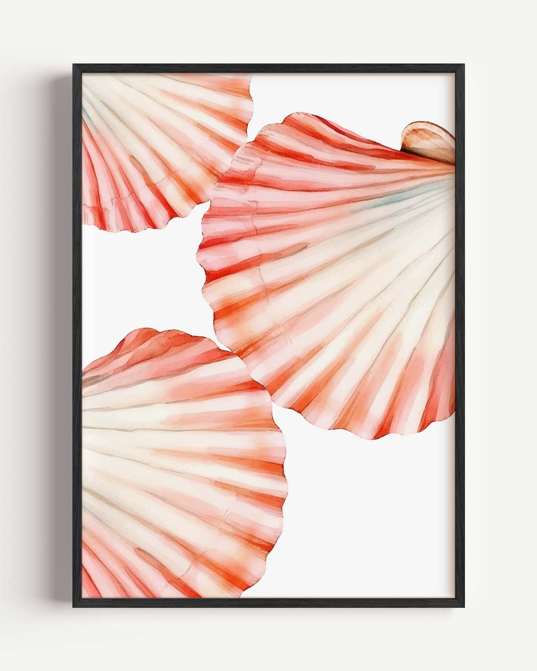 Zomerschelp Waterverf Poster-WallArtistic