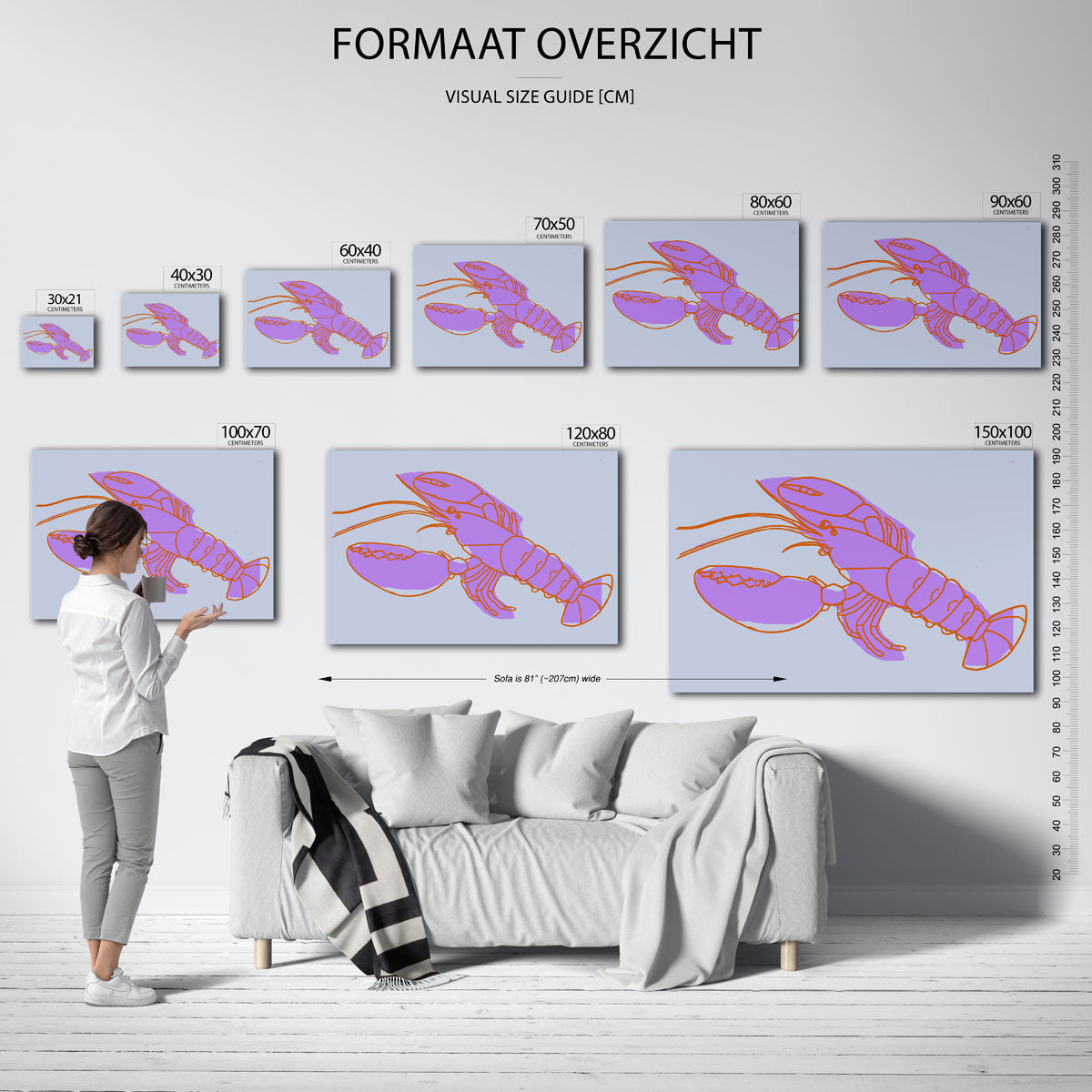 Kreeft illustratie Poster
