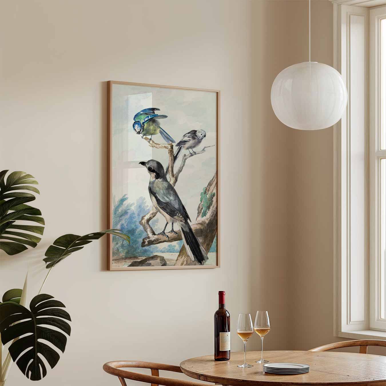 Vrolijke Vogels in de Natuur Poster
