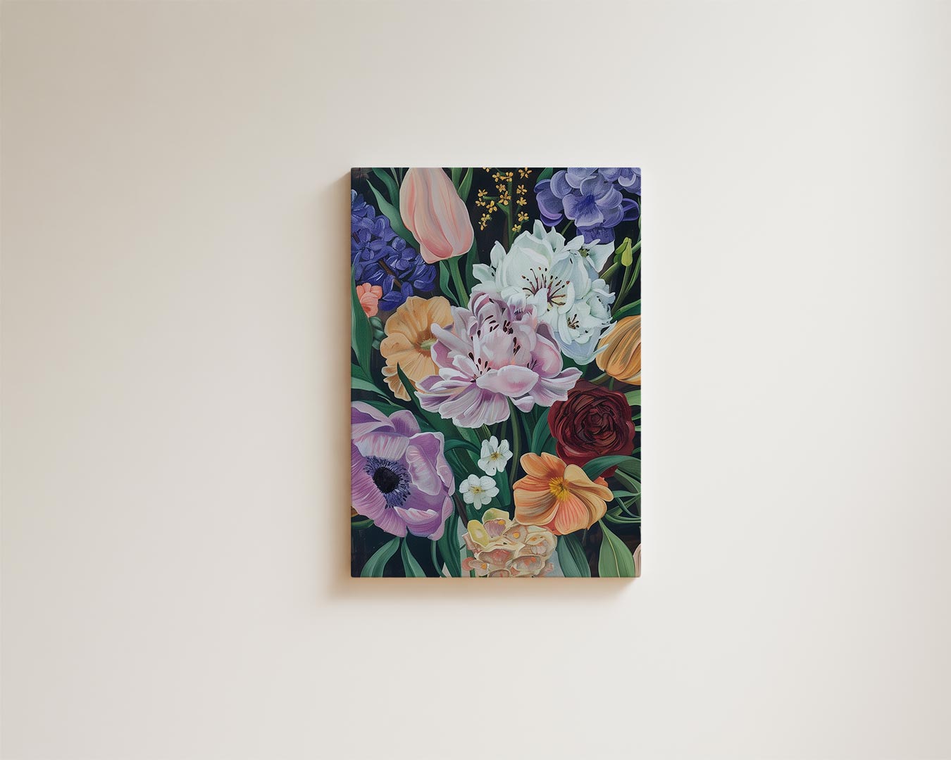 Bloemenpracht op Canvas Kunstwerk-canvas-dibond-plexiglas-wanddecoratie-WallArtistic