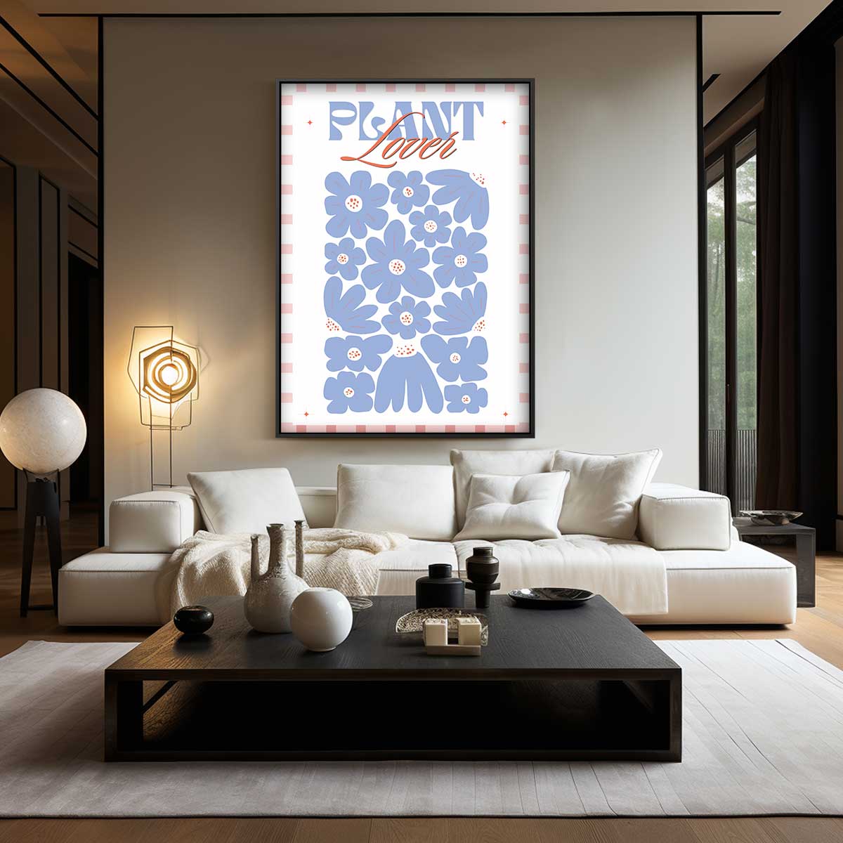 Bloemenliefhebber Poster Kunstwerk-canvas-dibond-plexiglas-wanddecoratie-WallArtistic