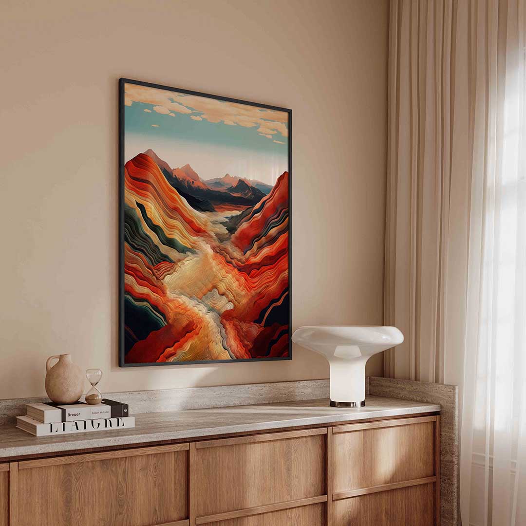 Golvende bergen Poster