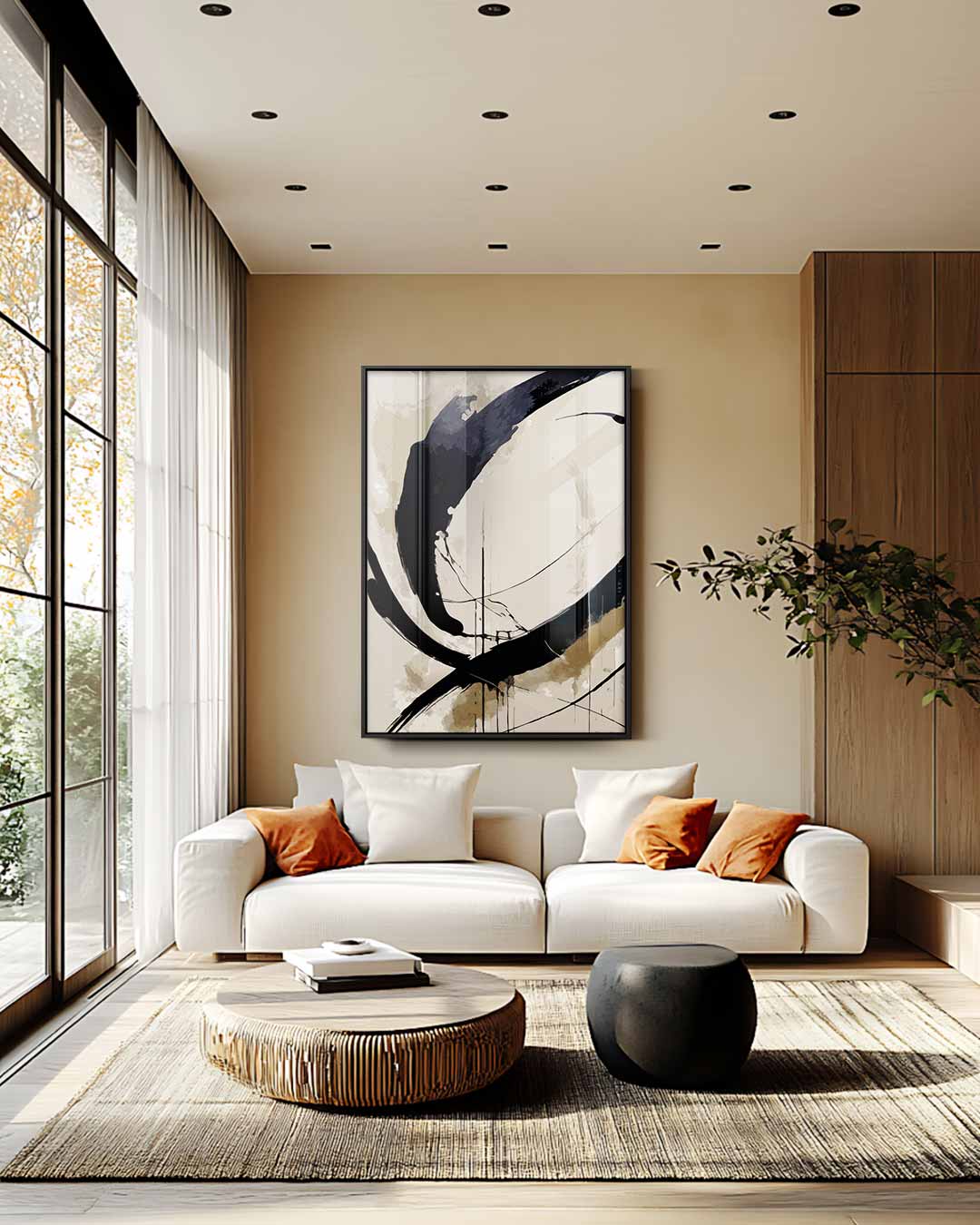 Abstracte Beweging Kunstwerk-canvas-dibond-plexiglas-wanddecoratie-WallArtistic