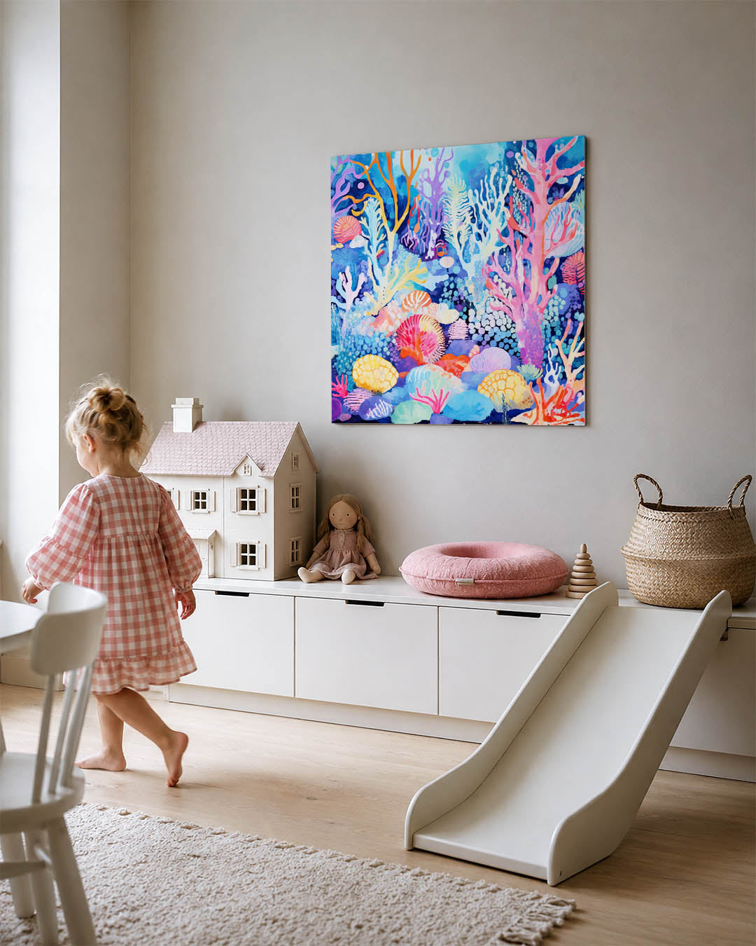 Kleurrijke onderwaterwereld Kunstwerk