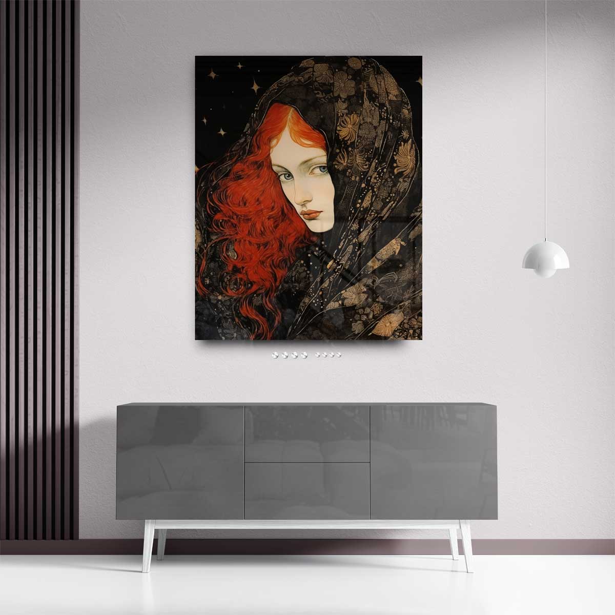 Sterrennacht Mysterie Kunstwerk-canvas-dibond-plexiglas-wanddecoratie-WallArtistic