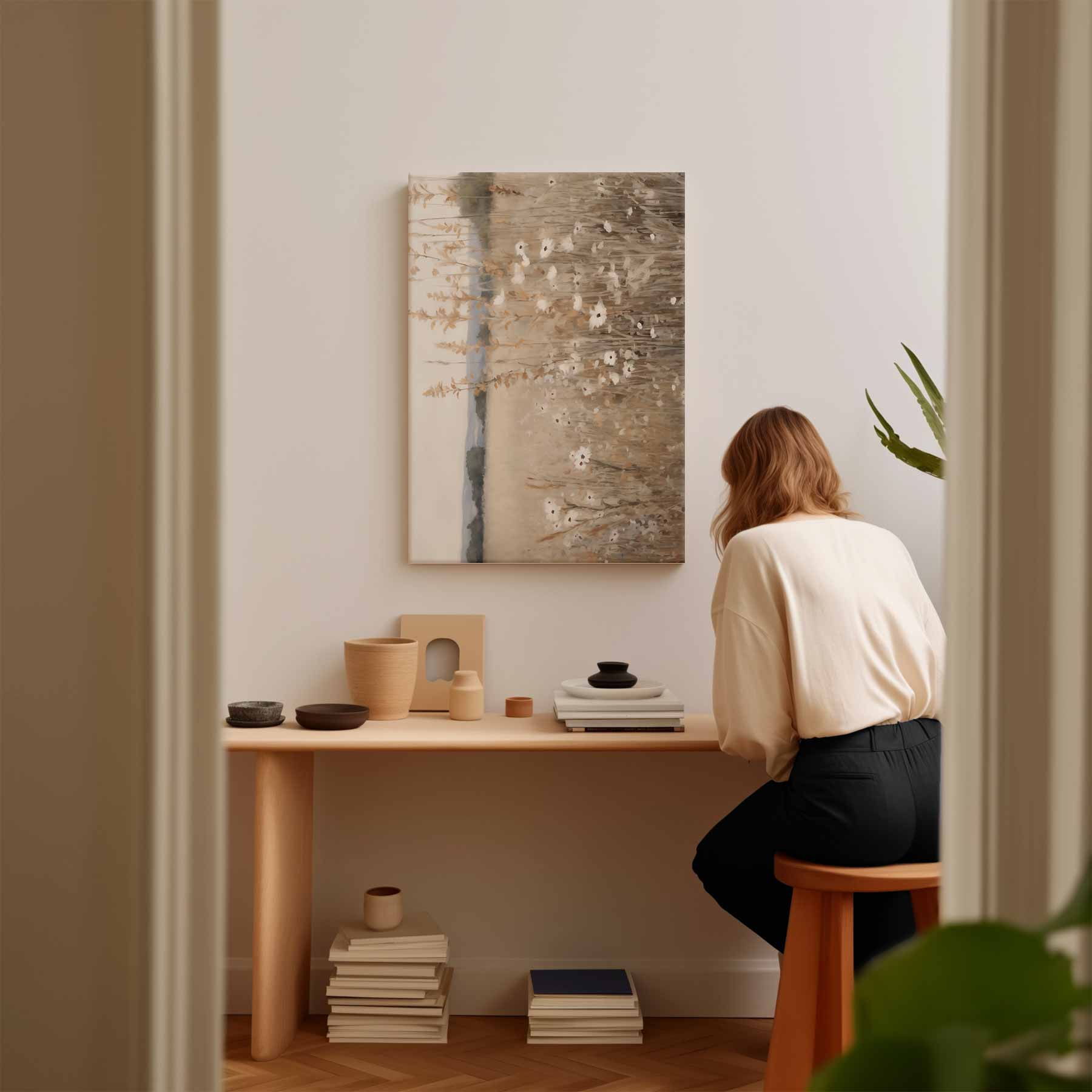 Zomers Veldlandschap Kunstwerk-canvas-dibond-plexiglas-wanddecoratie-WallArtistic