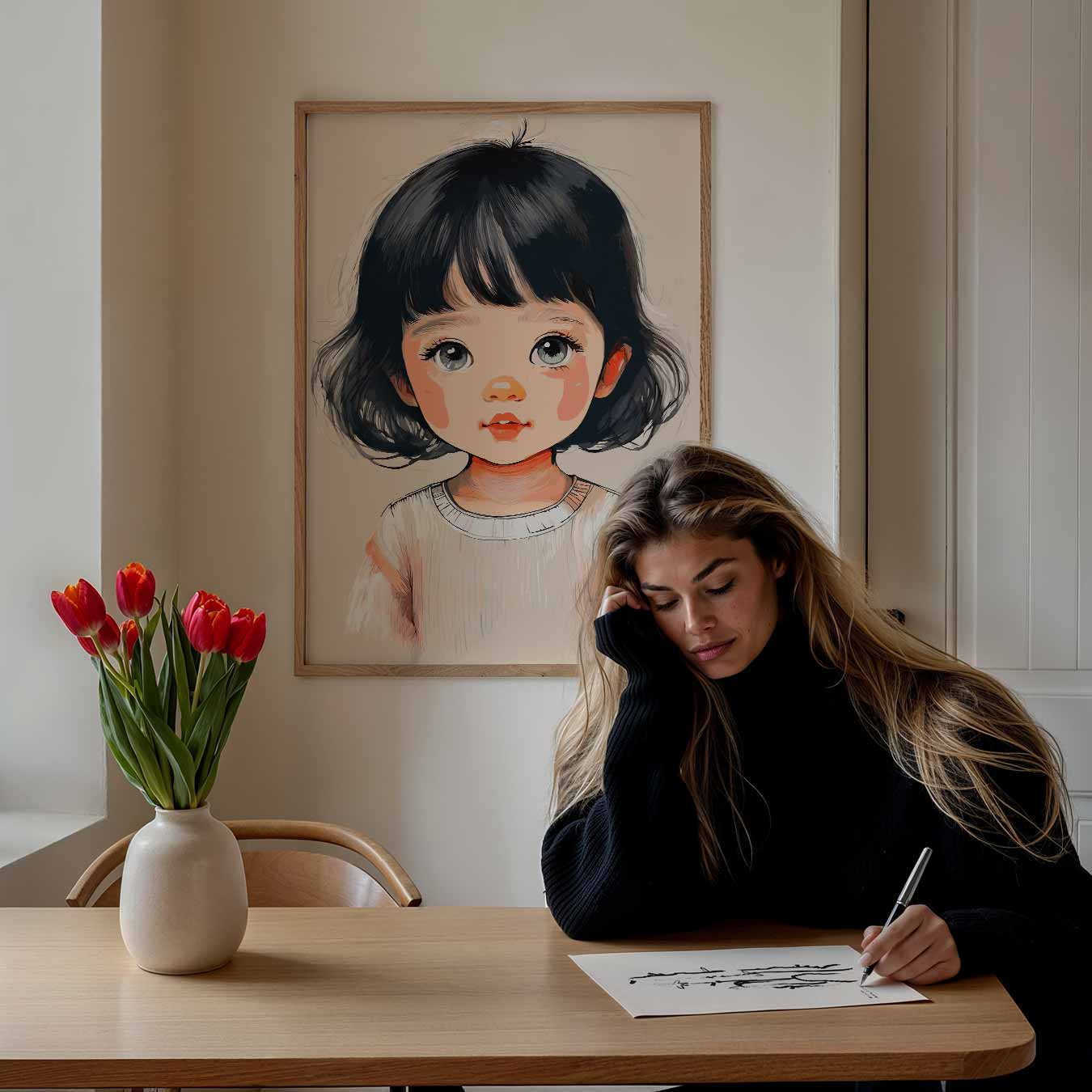 Schattige Kinderportret Poster