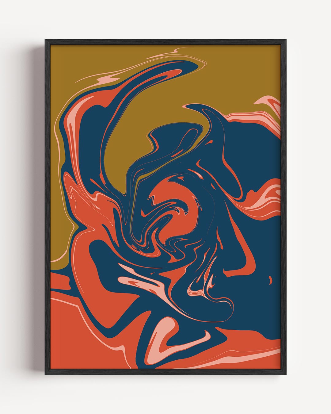Abstracte Kleurenwerveling Poster-WallArtistic