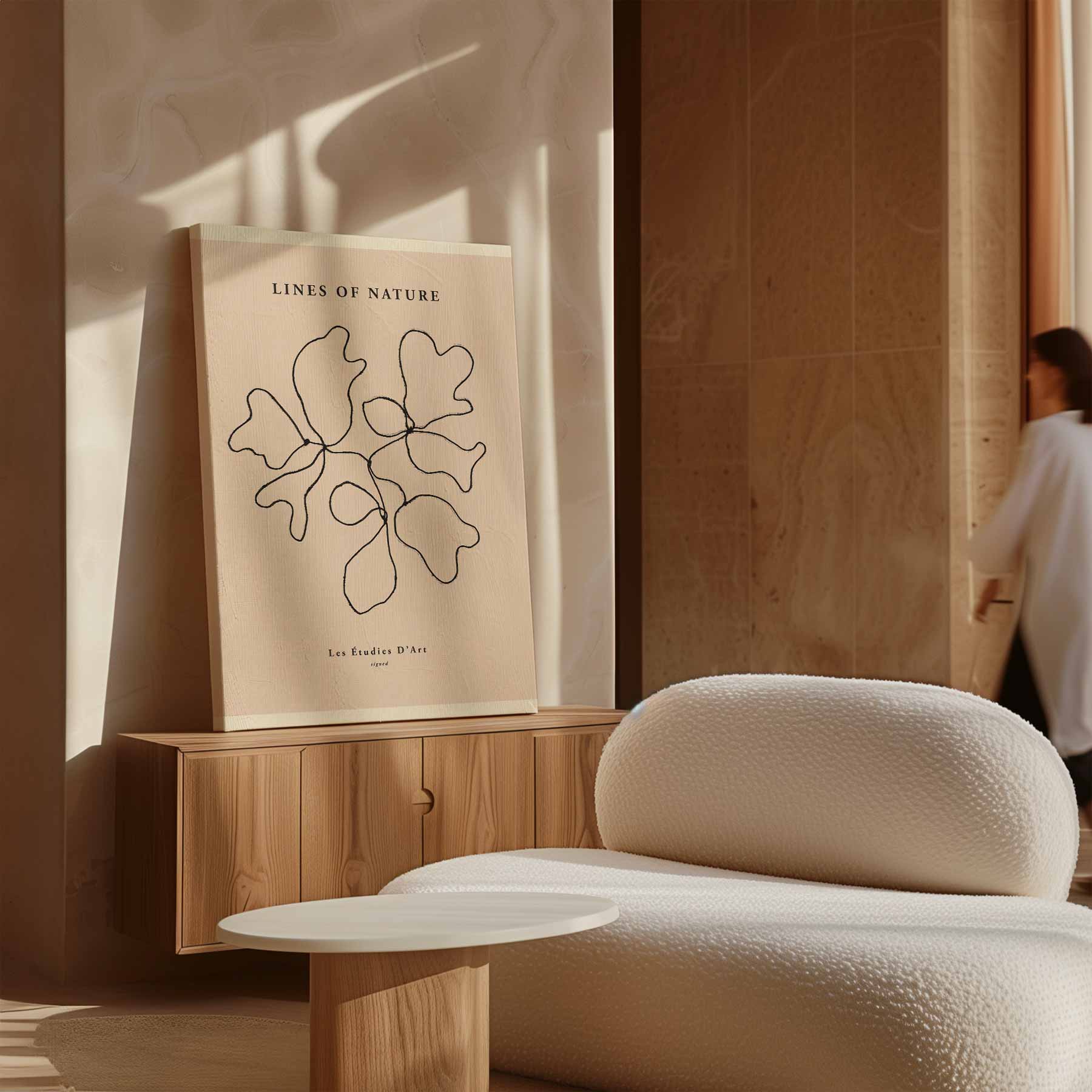 Lijnen van de Natuur Kunstwerk-canvas-dibond-plexiglas-wanddecoratie-WallArtistic