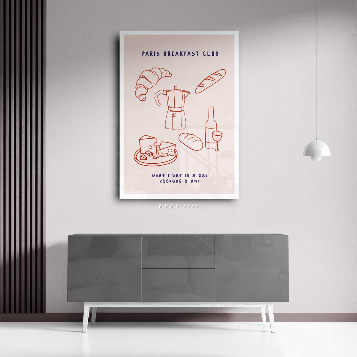 Parijs Ontbijtclub Poster