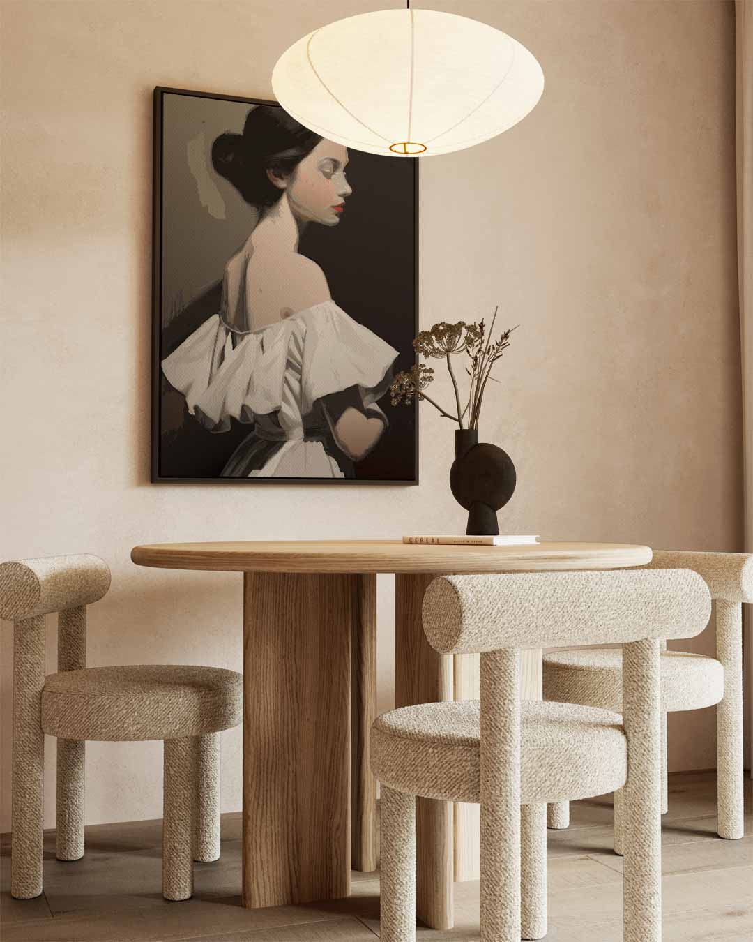 Elegante Dromerigheid Kunstwerk-canvas-dibond-plexiglas-wanddecoratie-WallArtistic