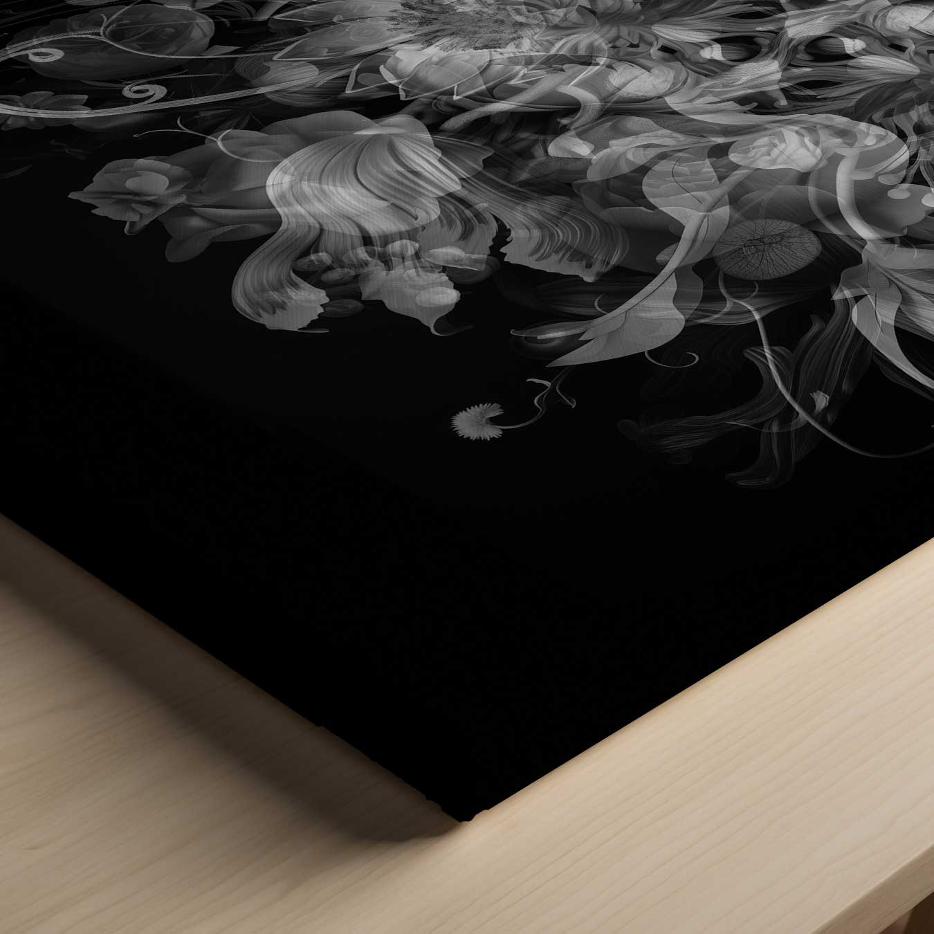 Mystieke Bloemenfantasie Kunstwerk-canvas-dibond-plexiglas-wanddecoratie-WallArtistic