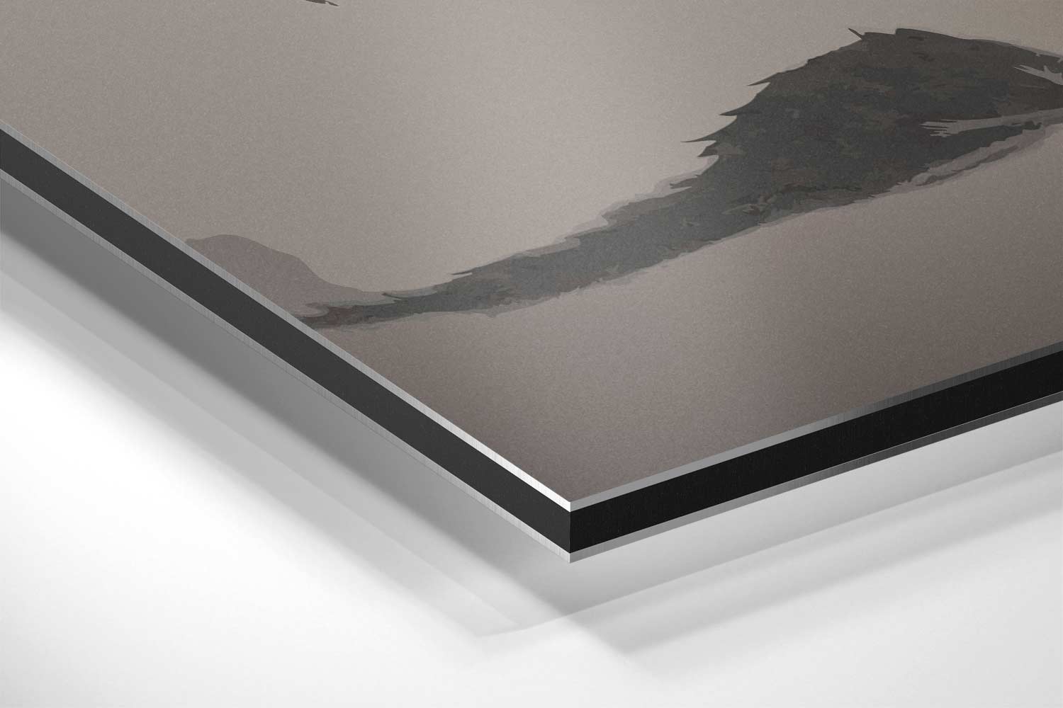 Zwart-witte Zonnebloem Kunstwerk-canvas-dibond-plexiglas-wanddecoratie-WallArtistic