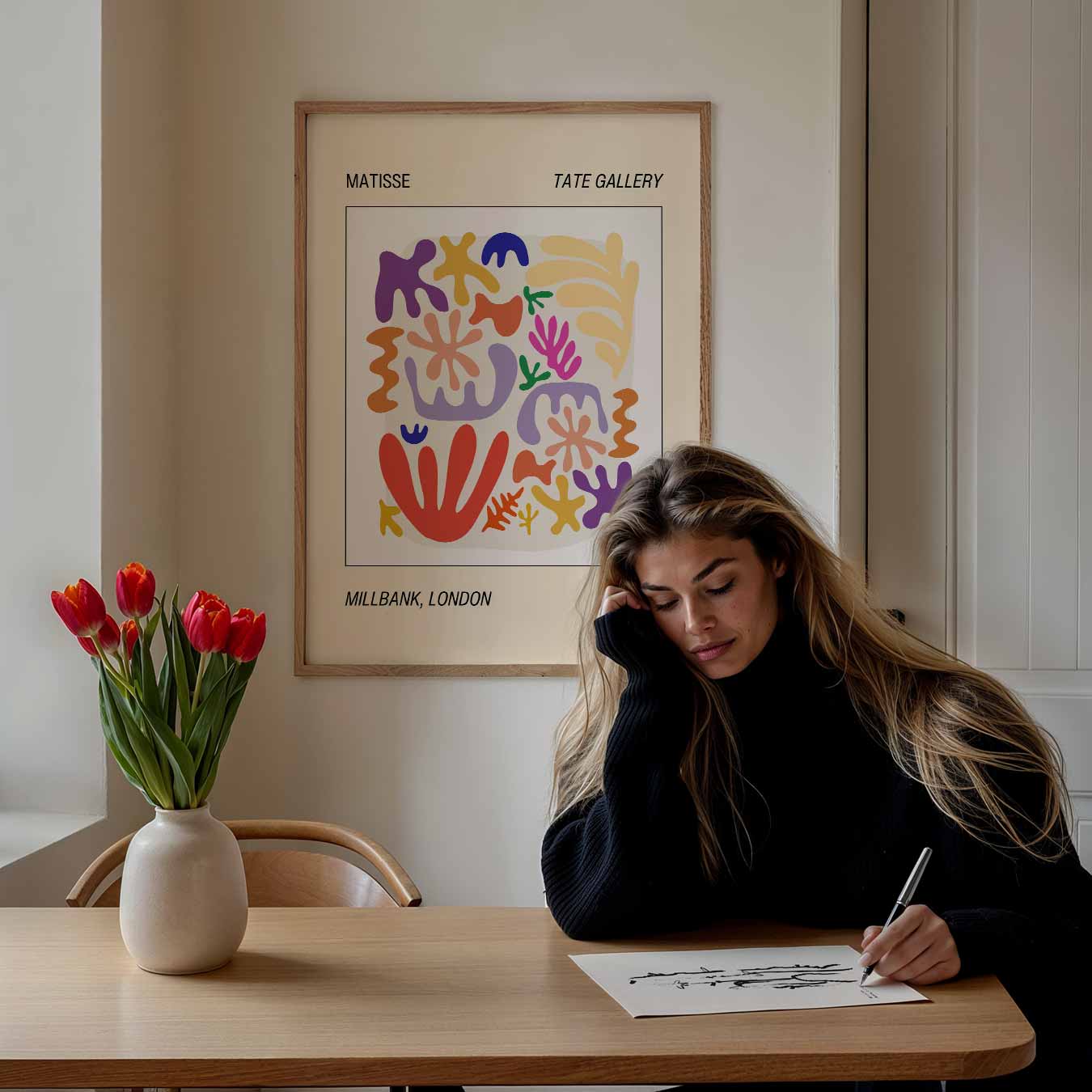Kleurrijke Abstracte Kunstposter
