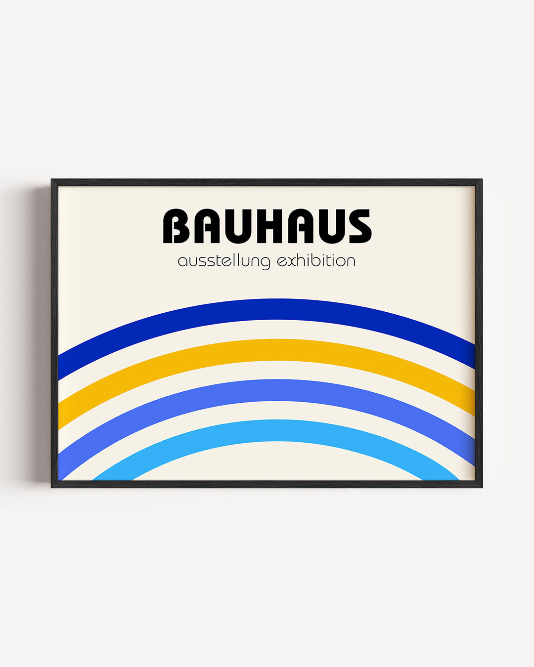Kleurvolle booglijnen Poster