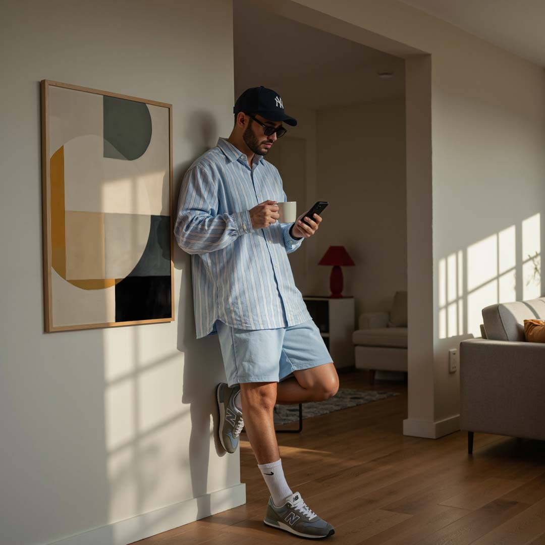 Elegante Geometrische Abstractie Poster-WallArtistic