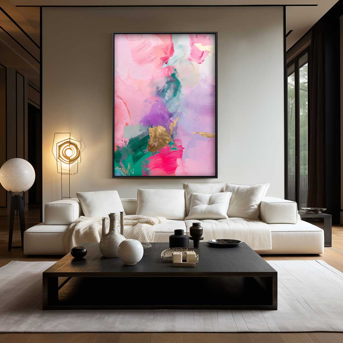 Vrolijke Kleurenpracht Kunstwerk-canvas-dibond-plexiglas-wanddecoratie-WallArtistic