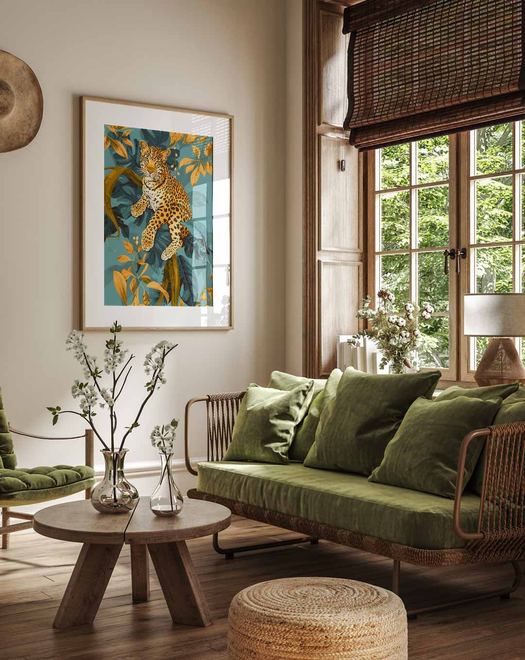 Tropische Luipaard Poster