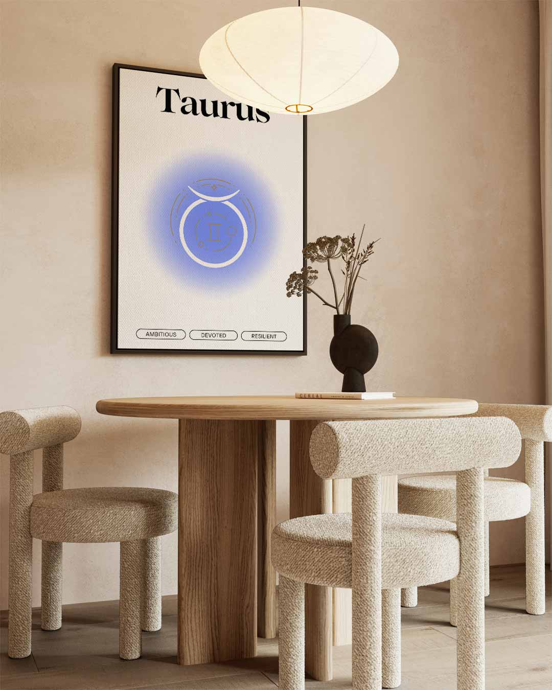 Taurus Zodiac Kunstwerk Kunstwerk-canvas-dibond-plexiglas-wanddecoratie-WallArtistic
