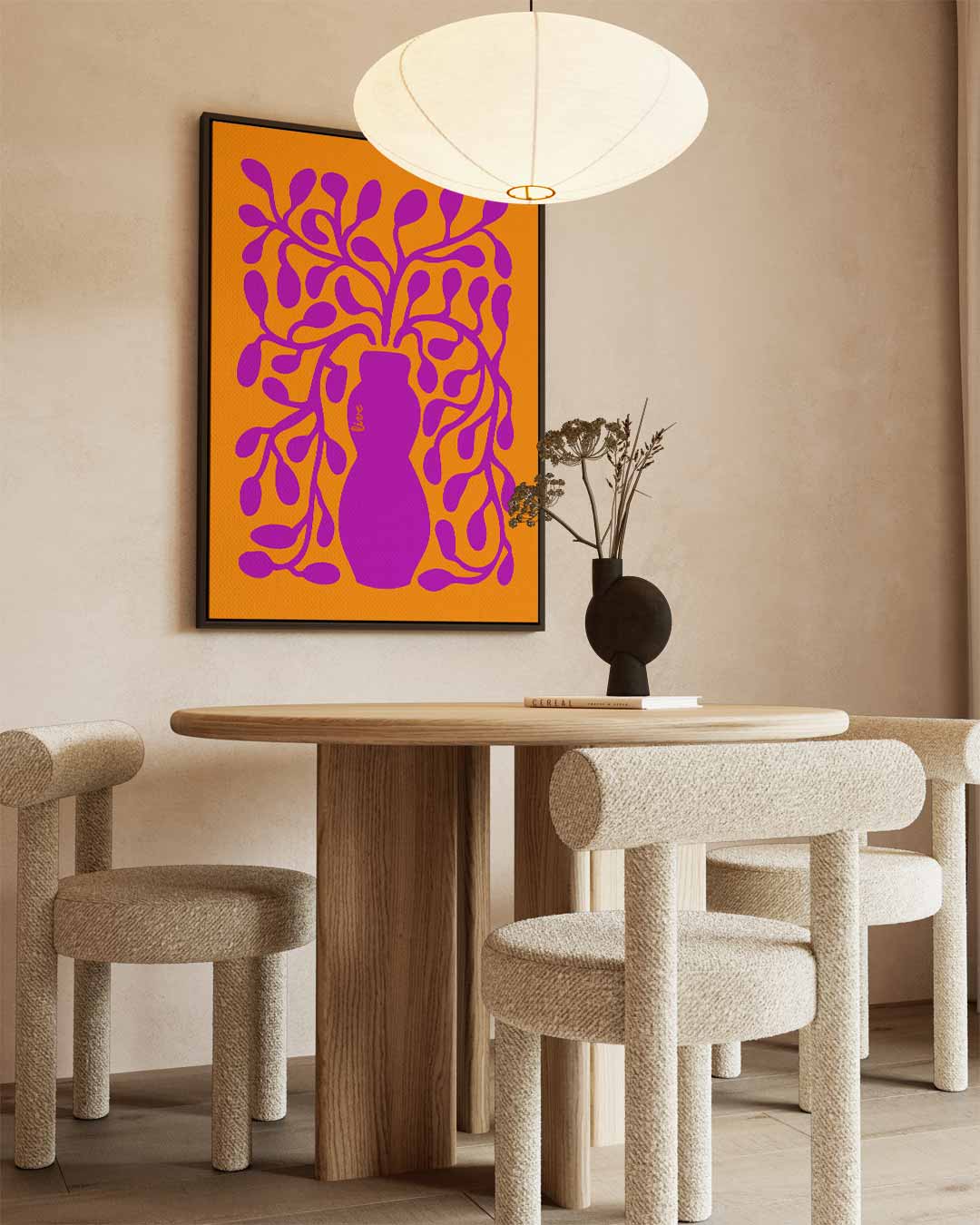 Vrolijk Botanisch Schouwspel Kunstwerk-canvas-dibond-plexiglas-wanddecoratie-WallArtistic