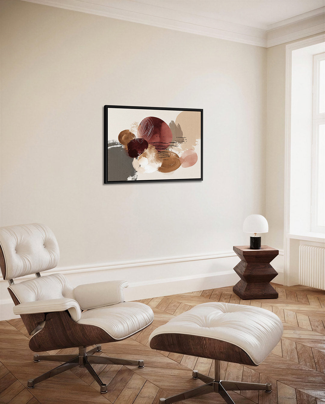 Organische vormen compositie Kunstwerk