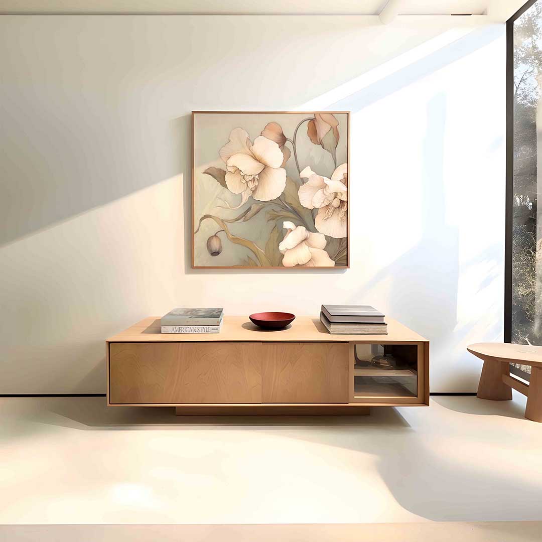 Bloemen in zachte tinten Poster