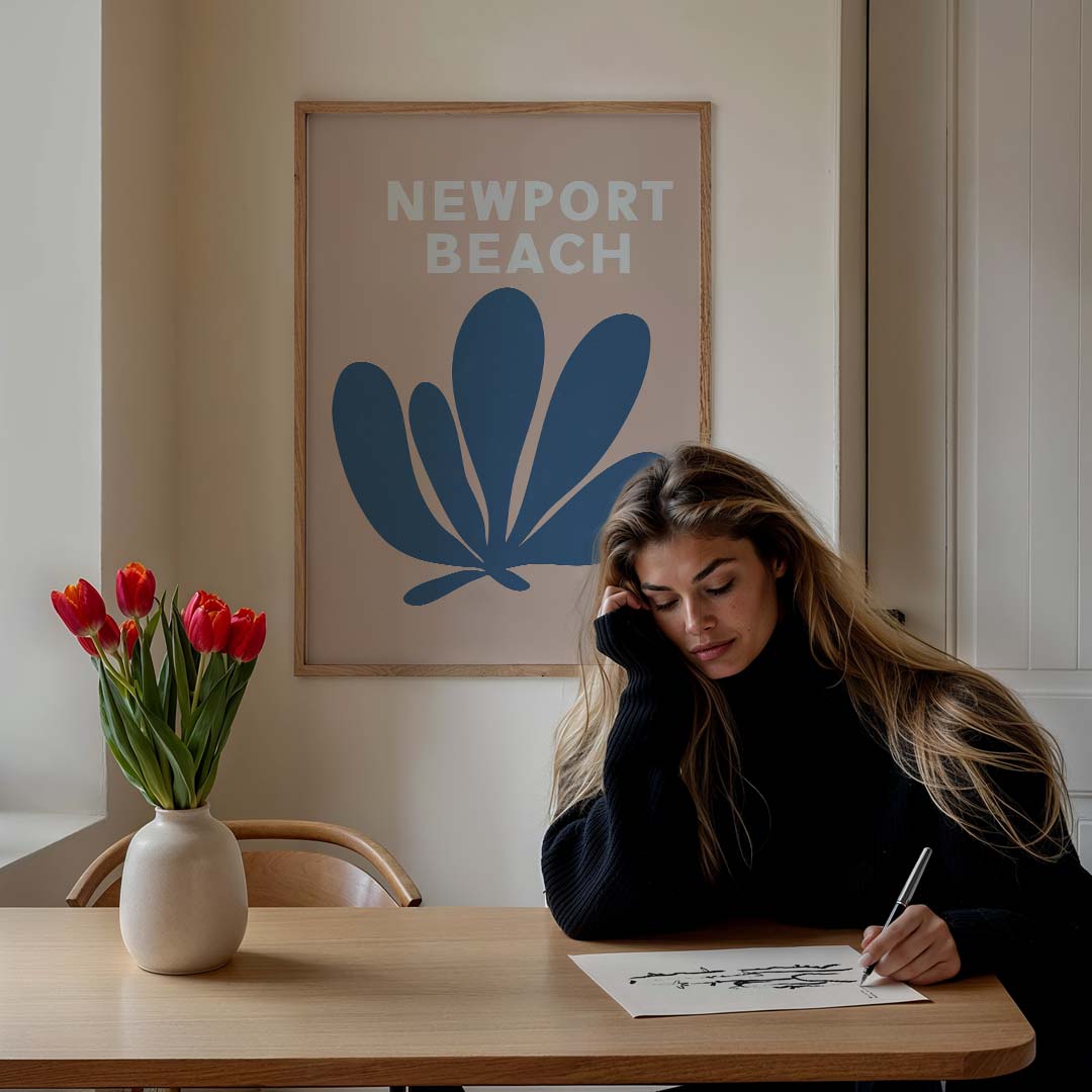 Stijlvolle Newport Beach Poster-WallArtistic