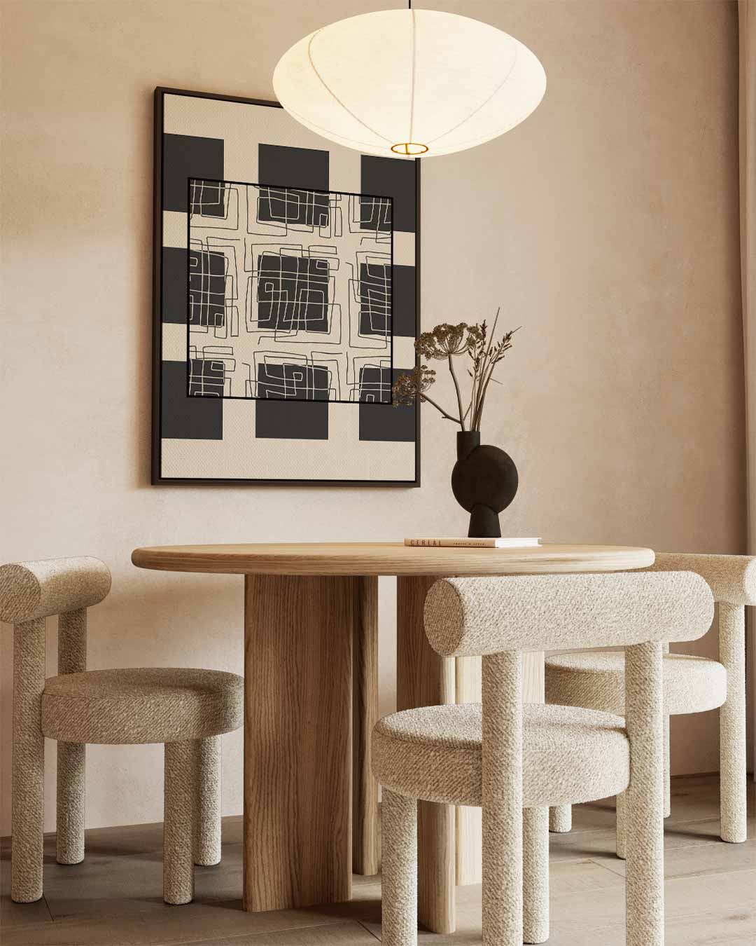 Moderne Doedelpatronen Kunstwerk-canvas-dibond-plexiglas-wanddecoratie-WallArtistic