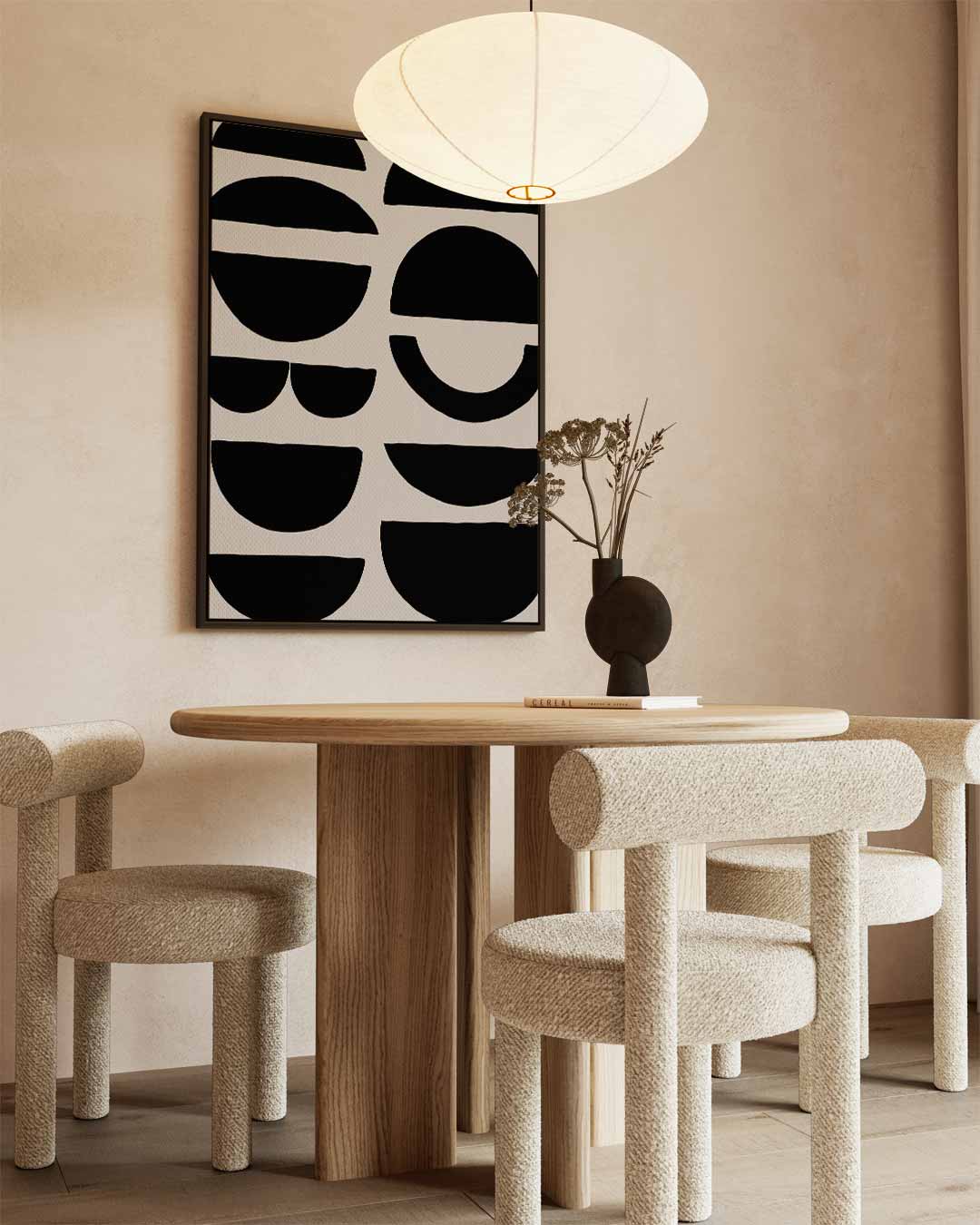 Geometrische Schaduwpatronen Kunstwerk-canvas-dibond-plexiglas-wanddecoratie-WallArtistic