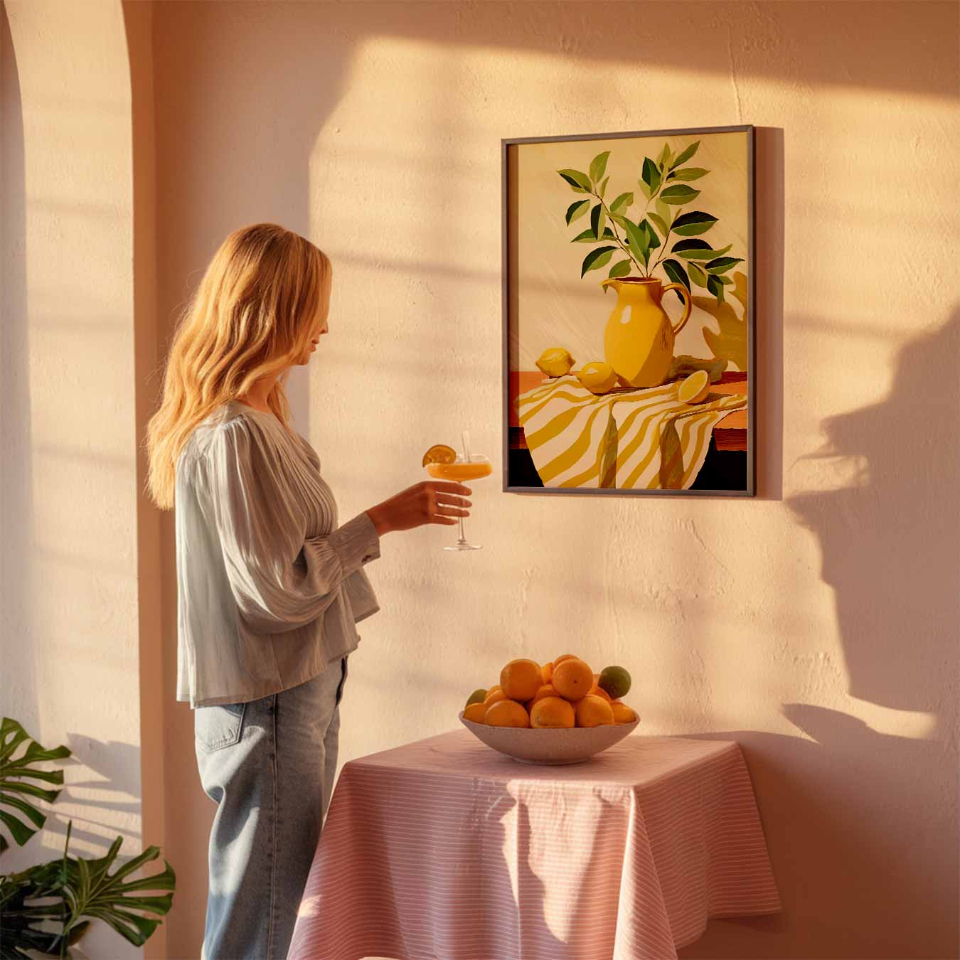 Zonnige Citroen Stilleven Poster-WallArtistic