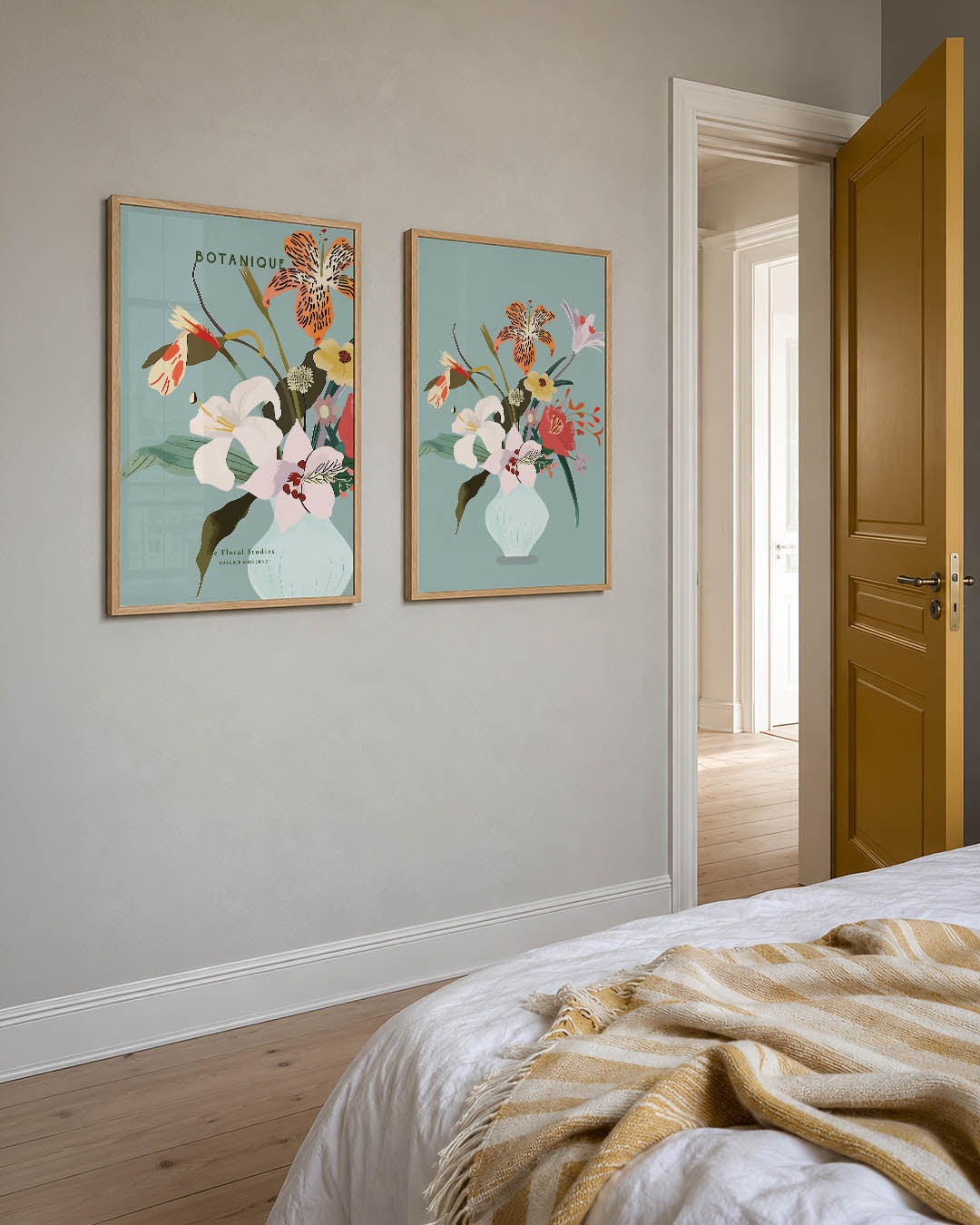 Bloemrijke vormen Posterset