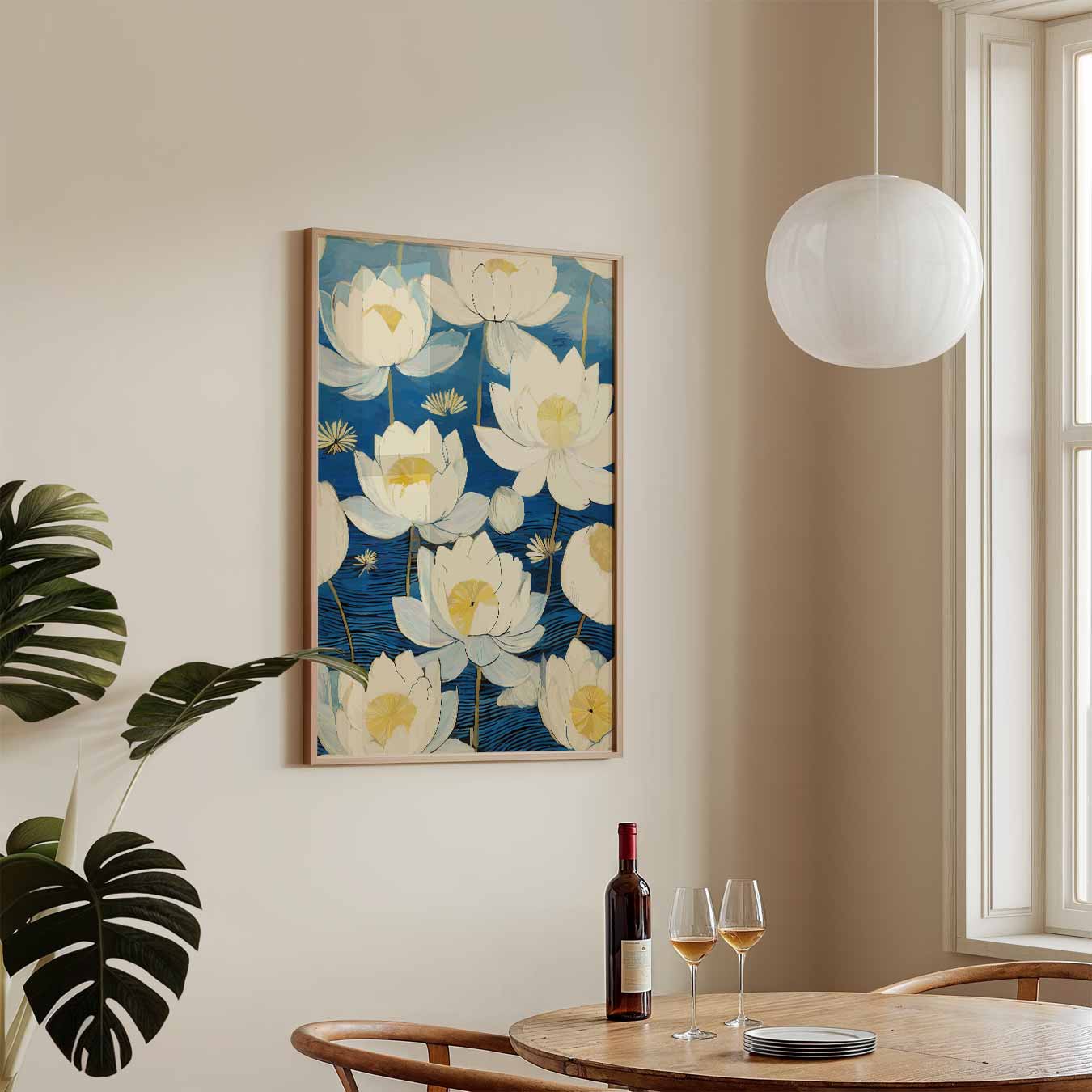 Dromerige Lotusbloem Poster-WallArtistic