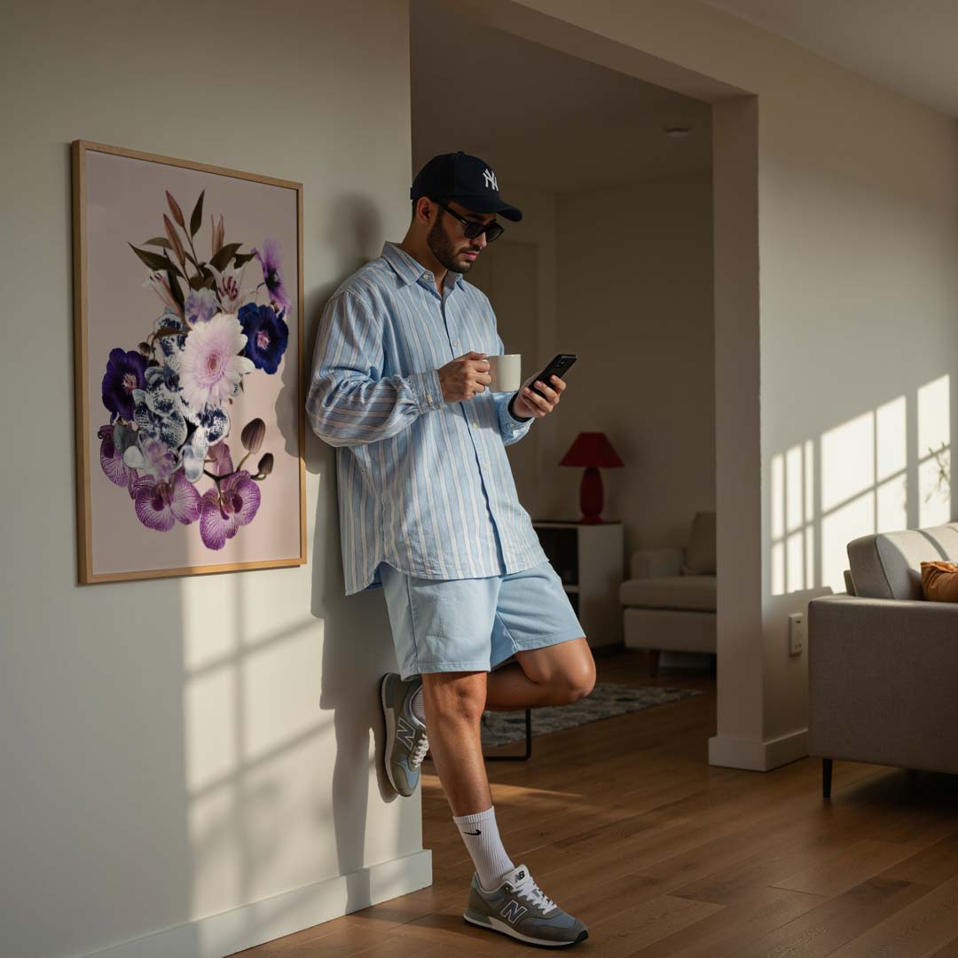 Bloemenexplosie Wanddecoratie Poster-WallArtistic