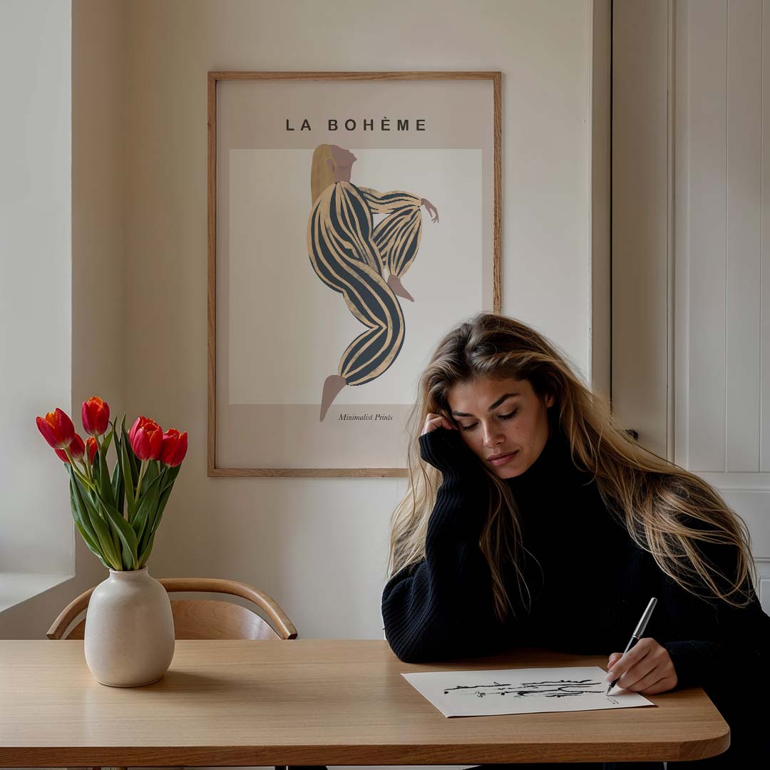 La Bohème Minimalistische Poster-WallArtistic