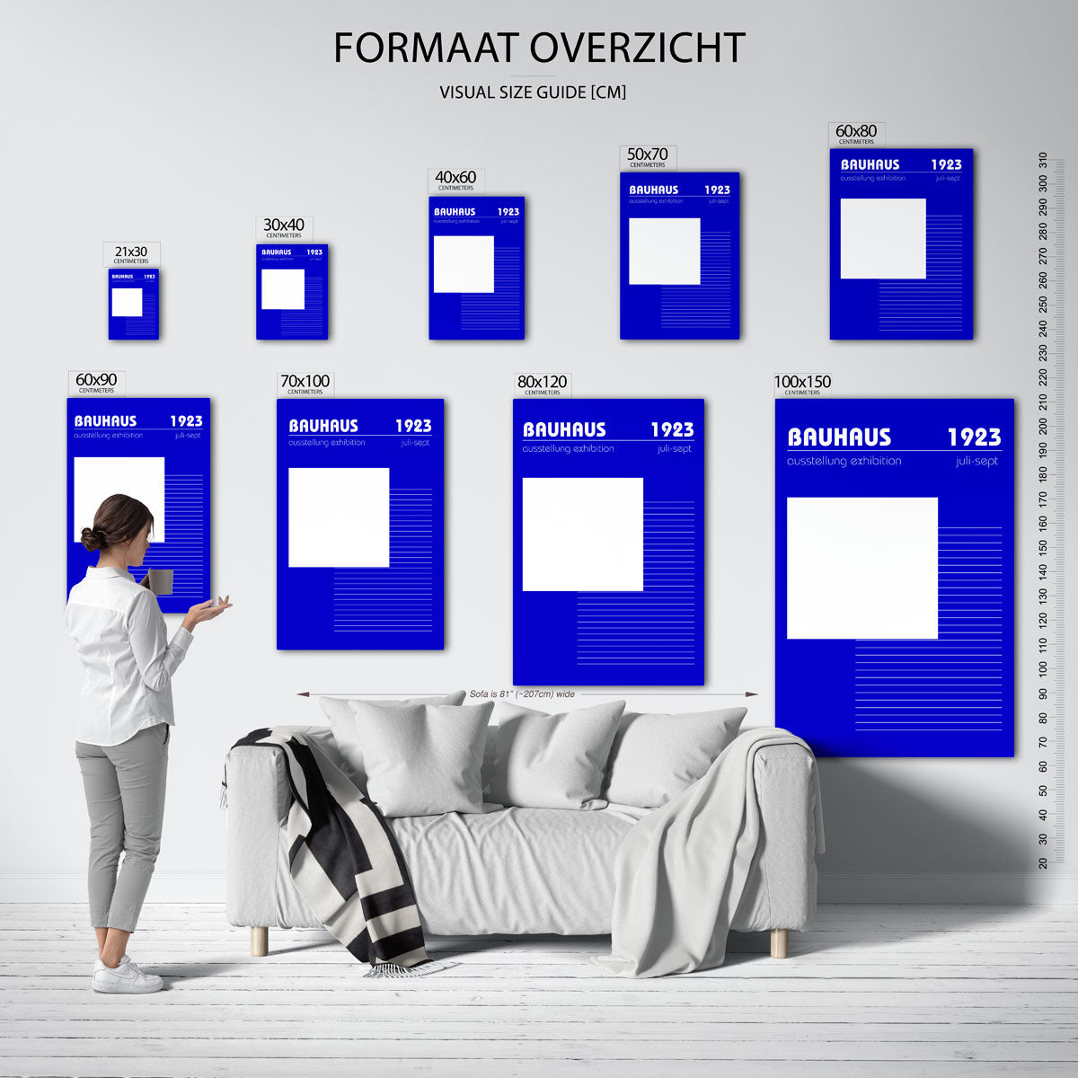Lijnen en vlakkenspel Poster