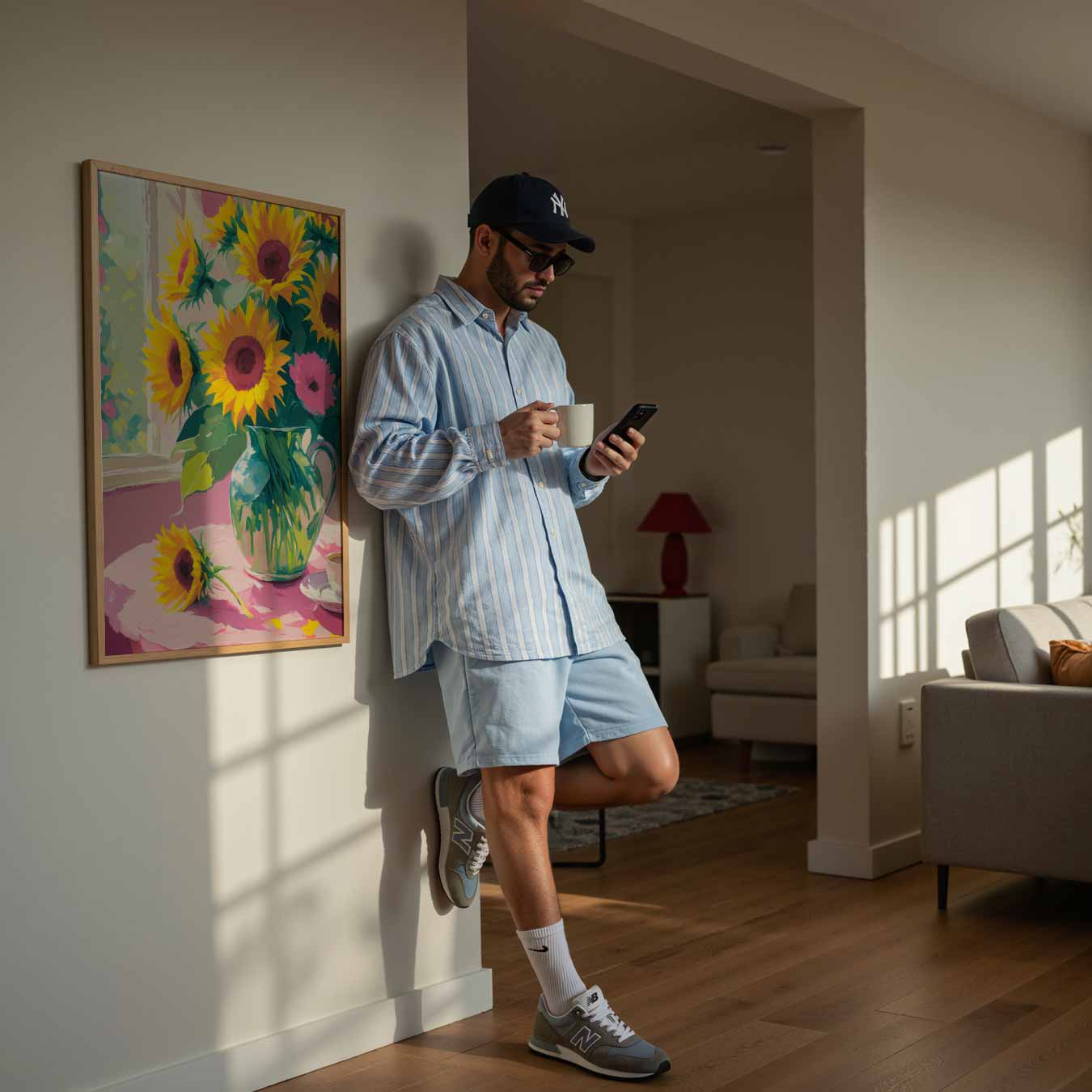 Zomerse Zonnebloemen Poster-WallArtistic