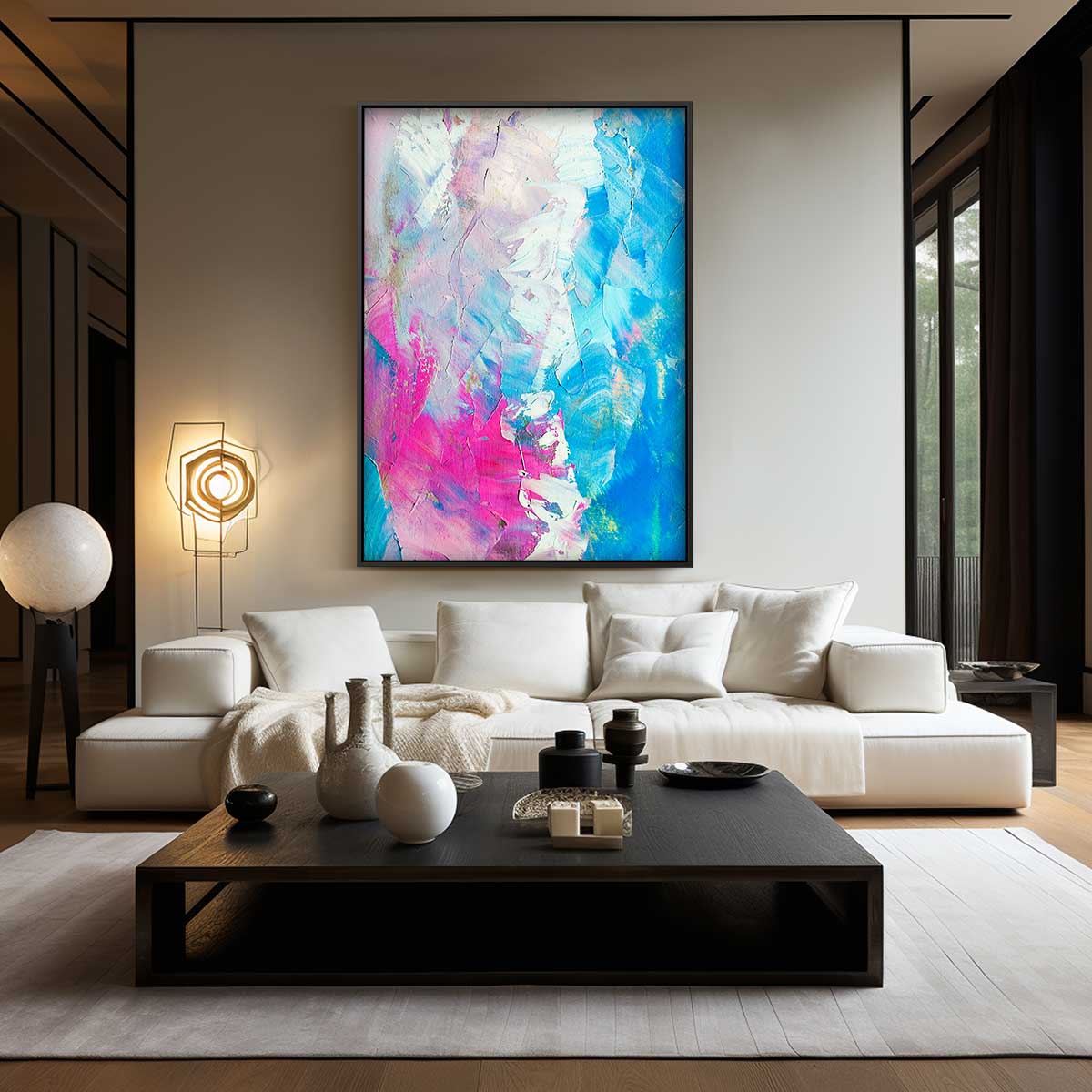 Kleurrijke dromen Kunstwerk-canvas-dibond-plexiglas-wanddecoratie-WallArtistic