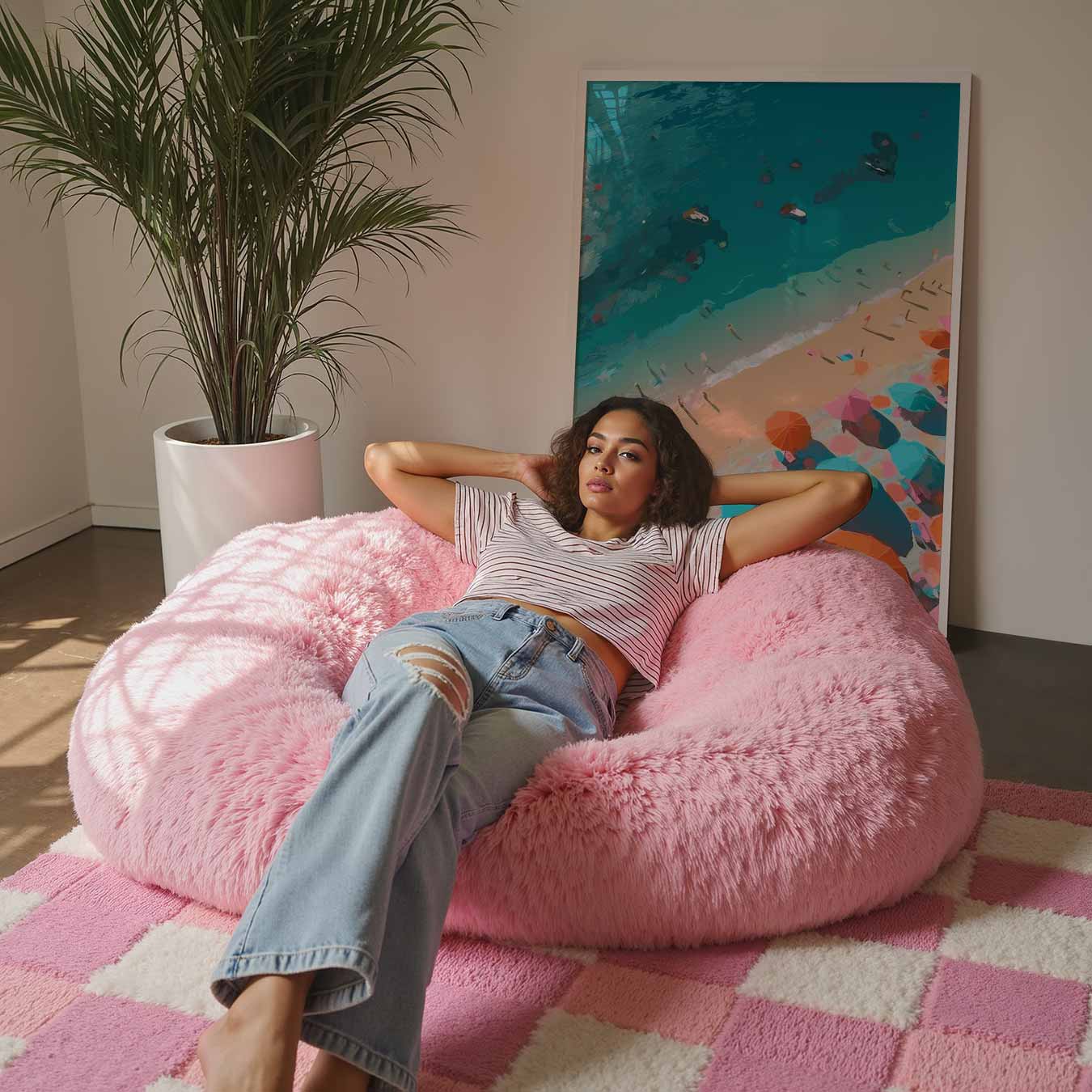 Zonnige Stranddag Poster-WallArtistic