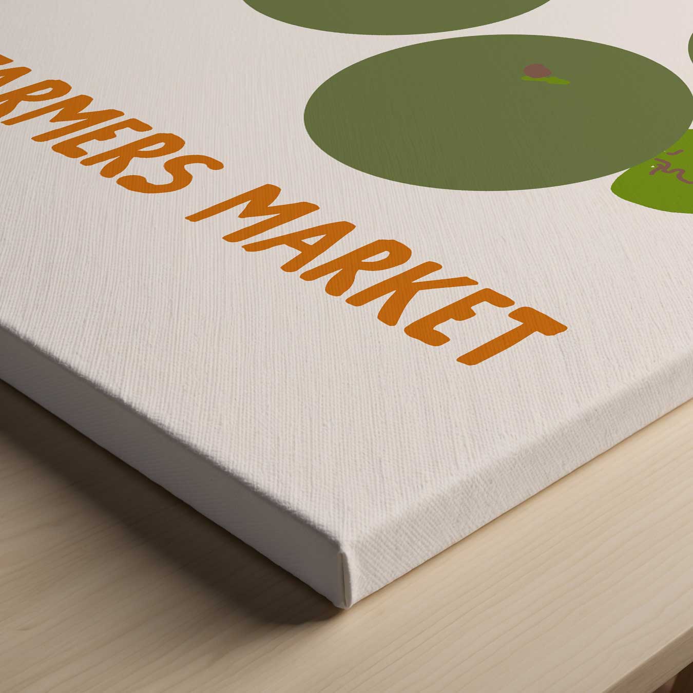 Groene Appelmarkt Kunstwerk-canvas-dibond-plexiglas-wanddecoratie-WallArtistic