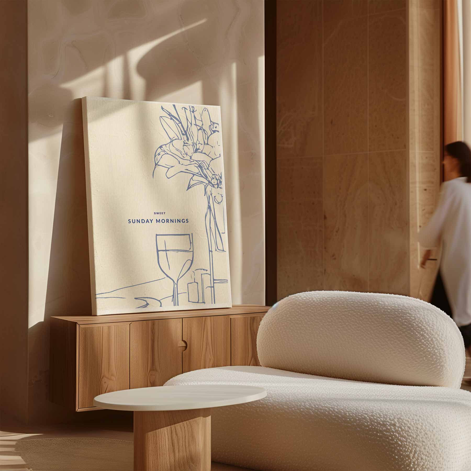 Sweet Sunday Mornings Kunstwerk-canvas-dibond-plexiglas-wanddecoratie-WallArtistic