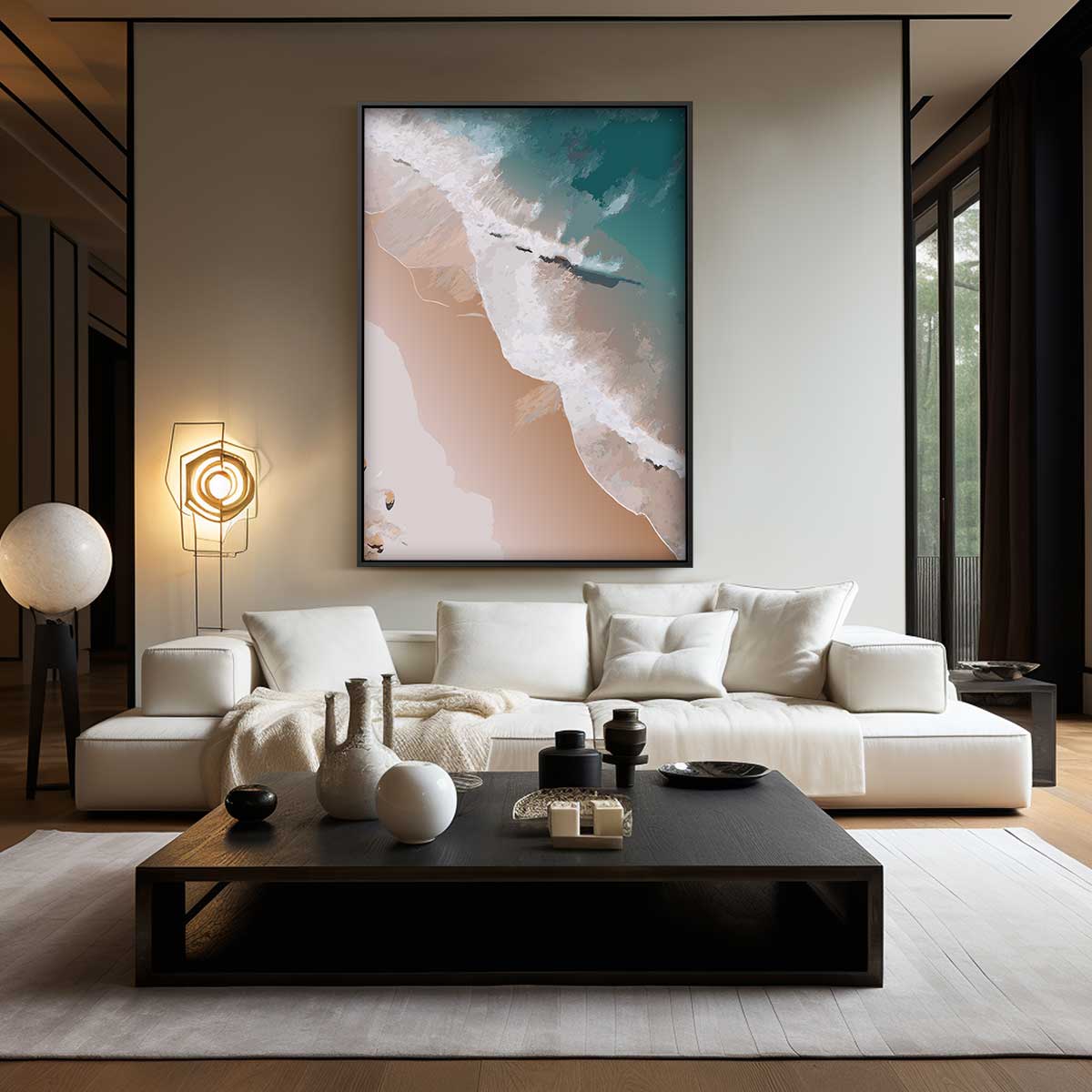Dromerige Zeegezichten Kunstwerk-canvas-dibond-plexiglas-wanddecoratie-WallArtistic